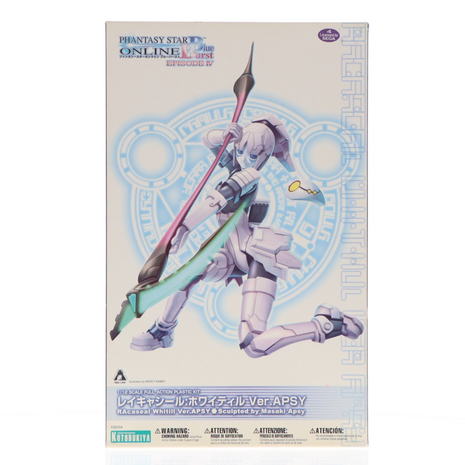【中古即納】[PTM] 1/12 レイキャシール:ホワイティル Ver.APSY ファンタシースターオンライン ブルーバースト プラモデル(KP214) コトブキヤ(20120129)