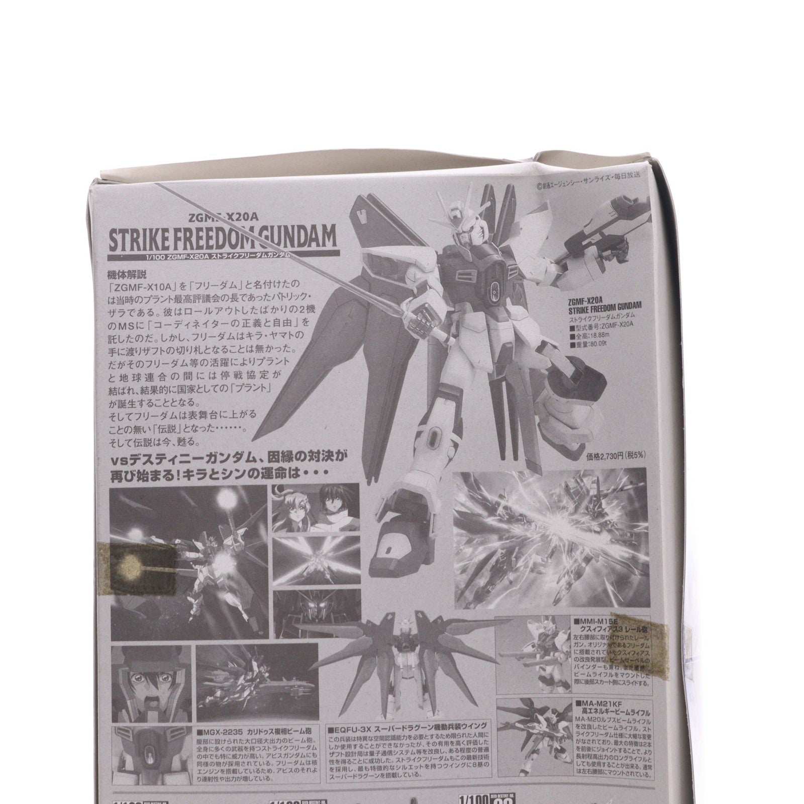 【中古即納】[PTM] 1/100 ZGMF-X20A ストライクフリーダムガンダム 機動戦士ガンダムSEED DESTINY(シード デスティニー) プラモデル(0134152) バンダイ(20050805)