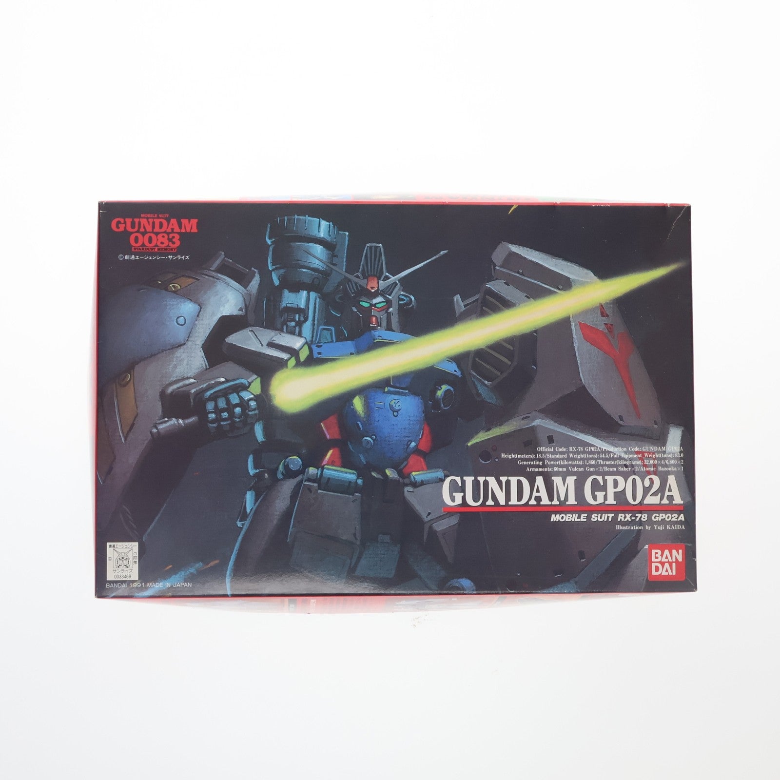 【中古即納】[PTM] 1/144 ガンダム RX-78 GP02A 機動戦士ガンダム0083 STARDUST MEMORY シリーズNo.2 プラモデル バンダイ(19991231)