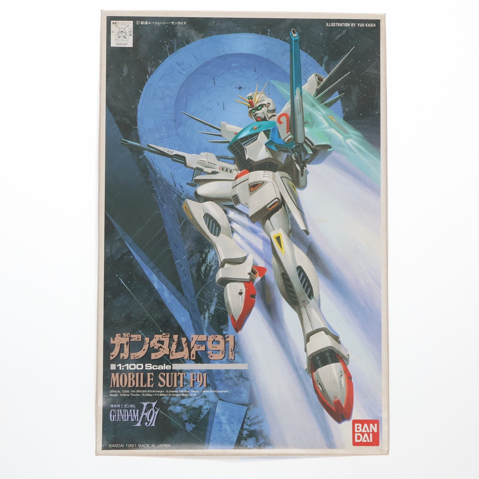 【中古即納】[PTM] 1/100 F91 ガンダムF91 機動戦士ガンダムF91 プラモデル(0032347) バンダイ(20180228)