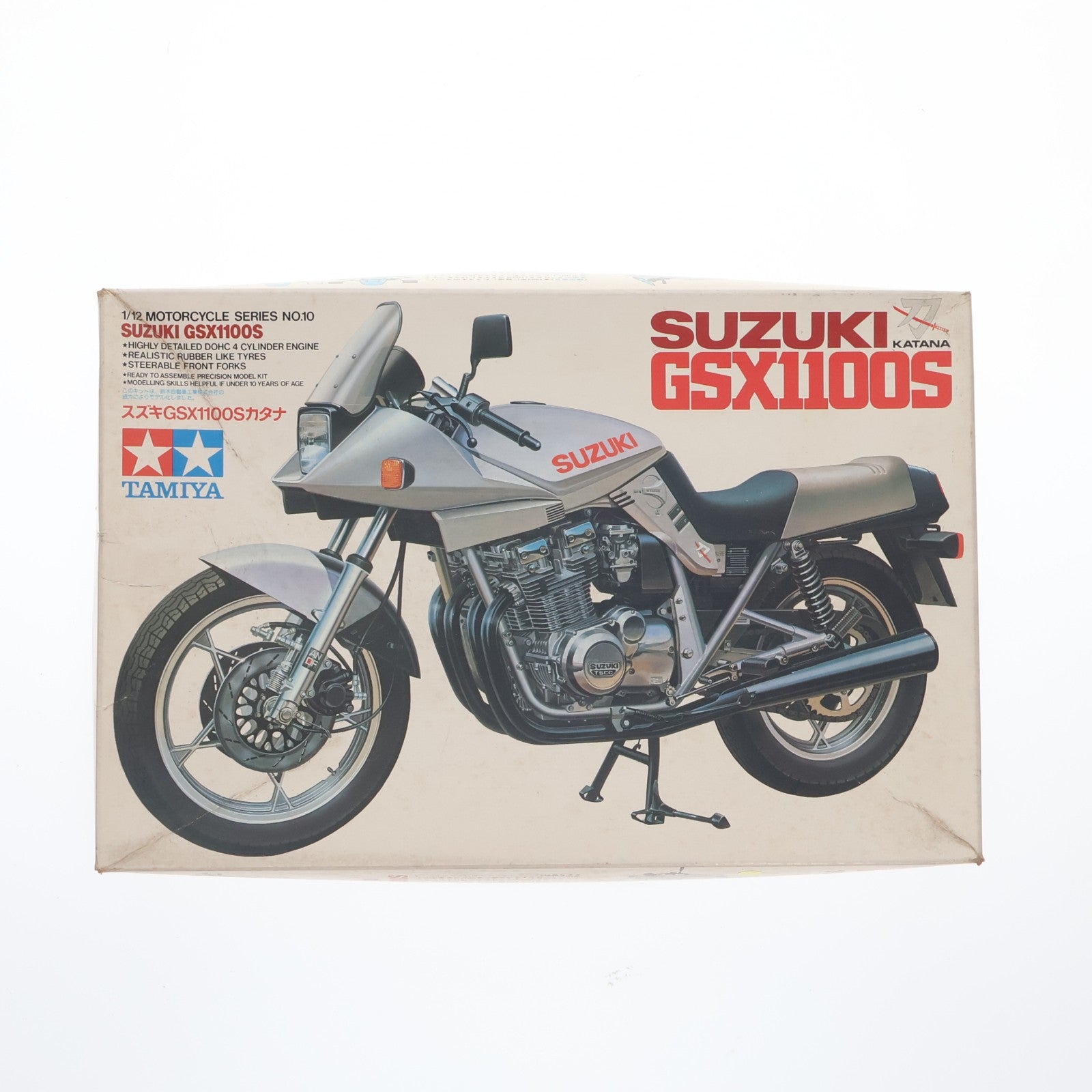 【中古即納】[PTM] オートバイシリーズ No.10 1/12 スズキGSX1100Sカタナ プラモデル(1410) タミヤ(19820630)