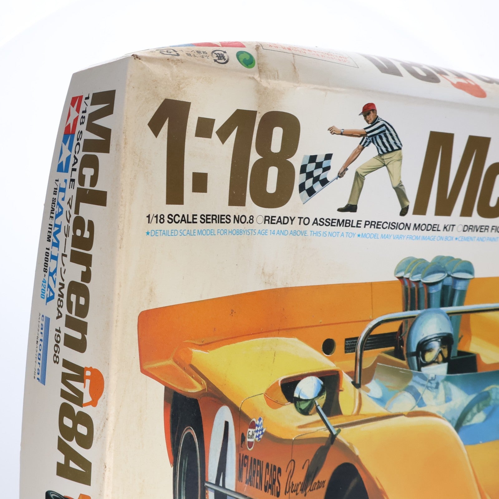【中古即納】[PTM] チャレンジャーシリーズ No.8 1/18 マクラーレン M8A 1968 ディスプレイモデル プラモデル(10008) タミヤ(20131102)