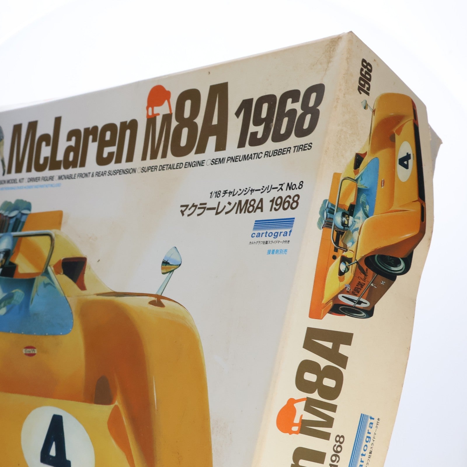 【中古即納】[PTM] チャレンジャーシリーズ No.8 1/18 マクラーレン M8A 1968 ディスプレイモデル プラモデル(10008) タミヤ(20131102)