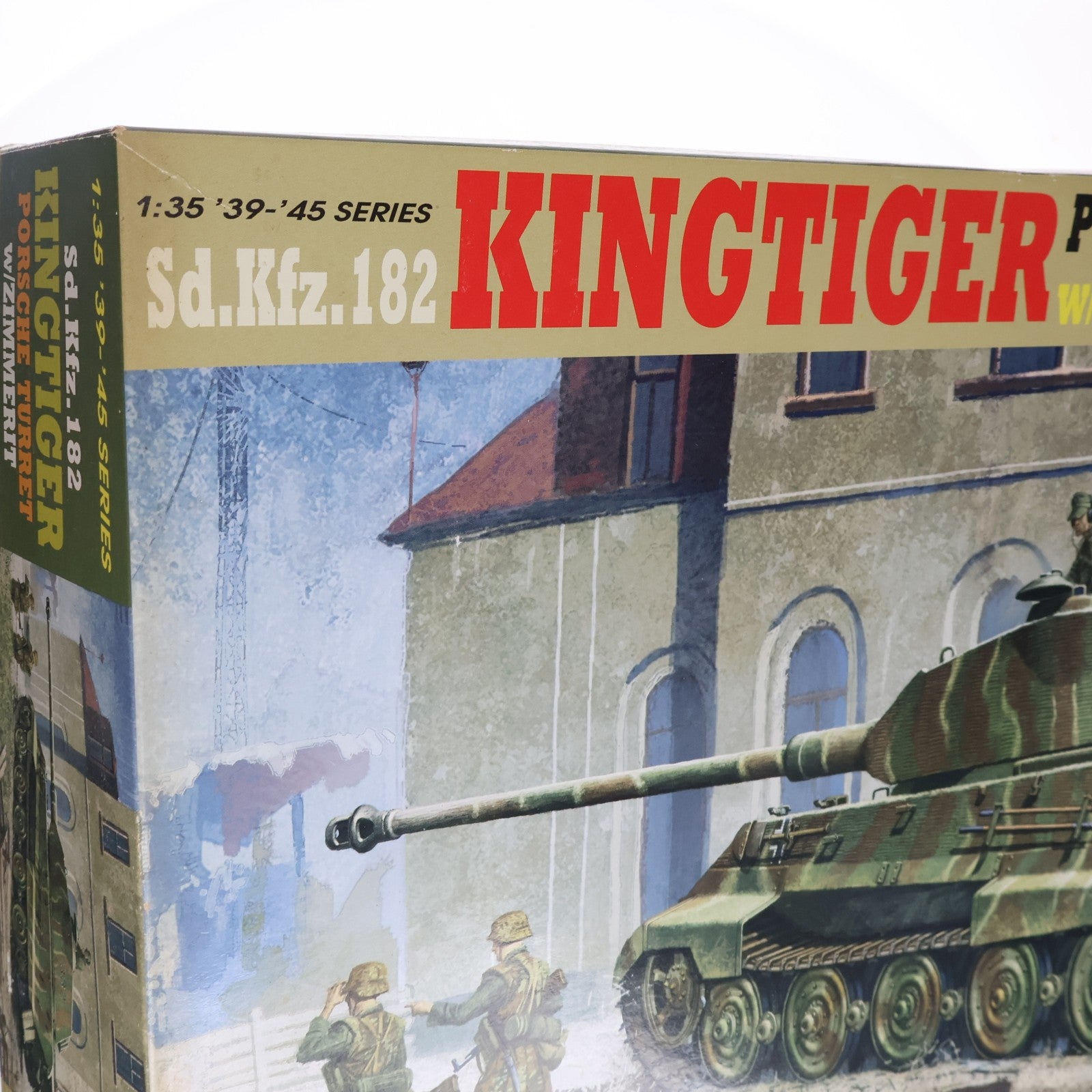【中古即納】[PTM] 1/35 キングタイガー ポルシェ砲塔(ツェメリットコーティング) プラモデル(6302) DRAGON(ドラゴン)(19991231)