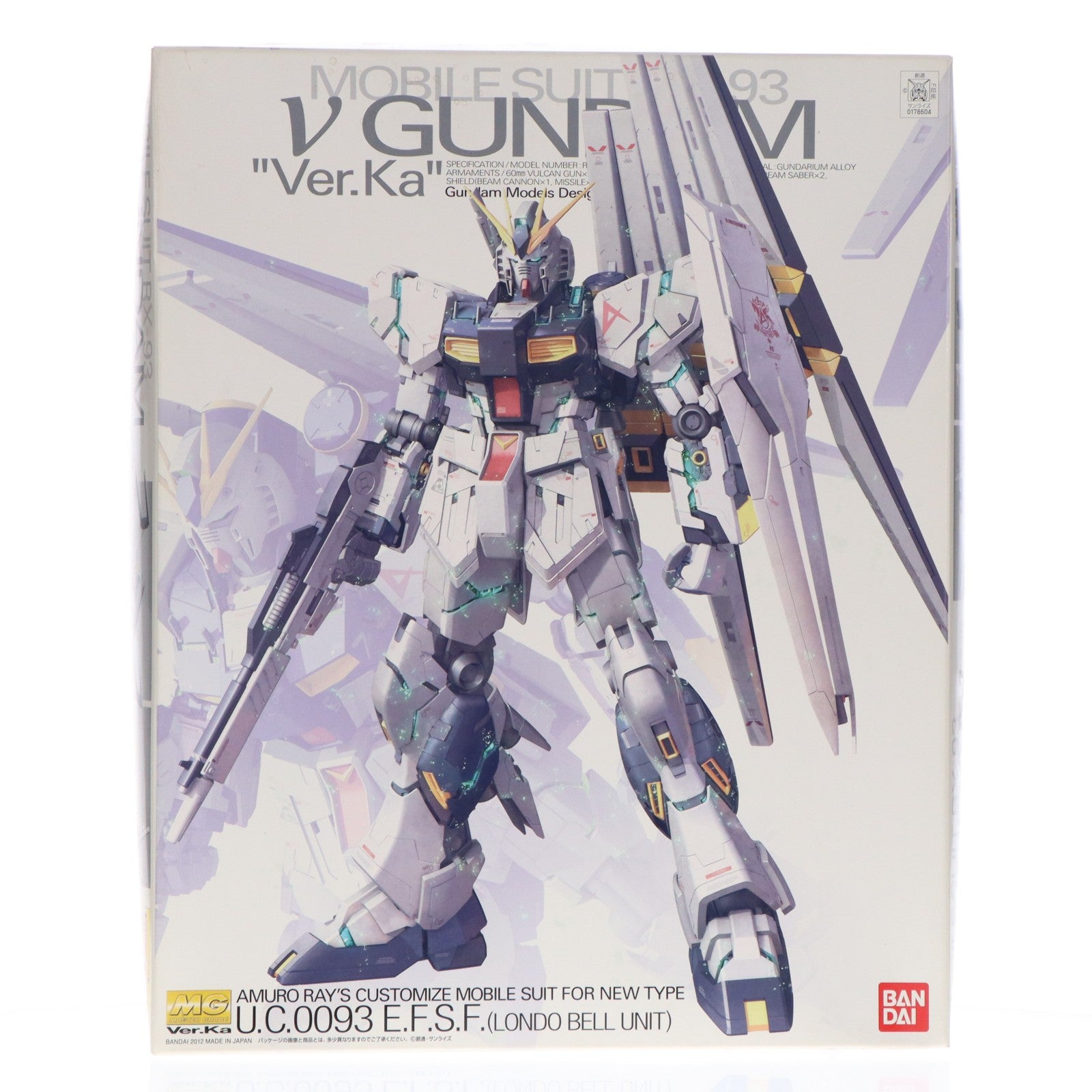 【中古即納】[PTM] プレミアムデカール無し MG 1/100 RX-93 νガンダム Ver.Ka 機動戦士ガンダム 逆襲のシャア プラモデル(0178604) バンダイ(20180321)