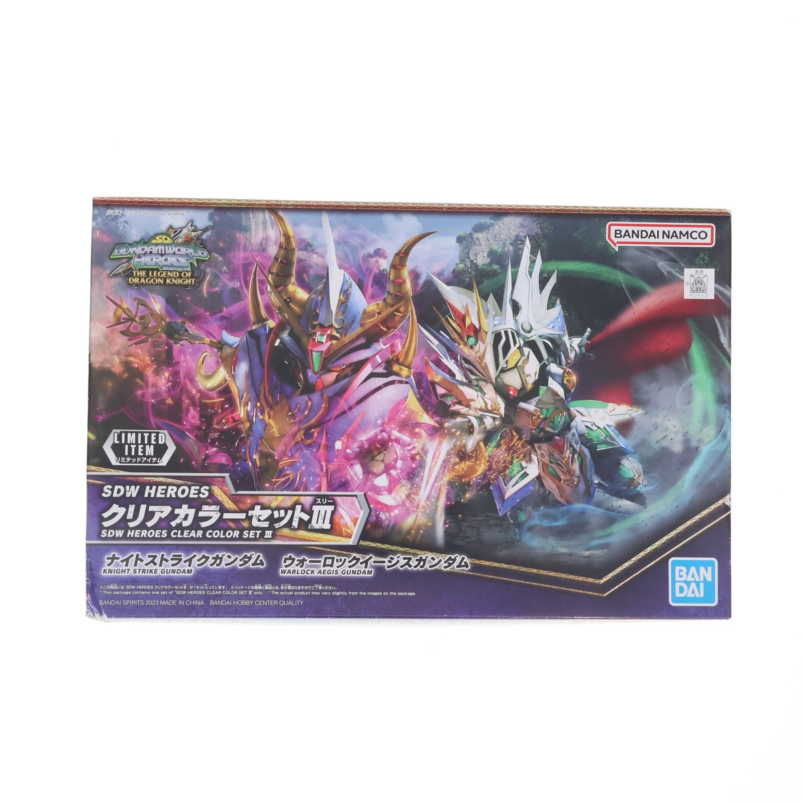 【中古即納】[PTM] イベント限定 SDW HEROES クリアカラーセットIII(2体セット) SDガンダムワールド ヒーローズ THE LEGEND OF DRAGON KNIGHT プラモデル(5065174) バンダイスピリッツ(20230211)