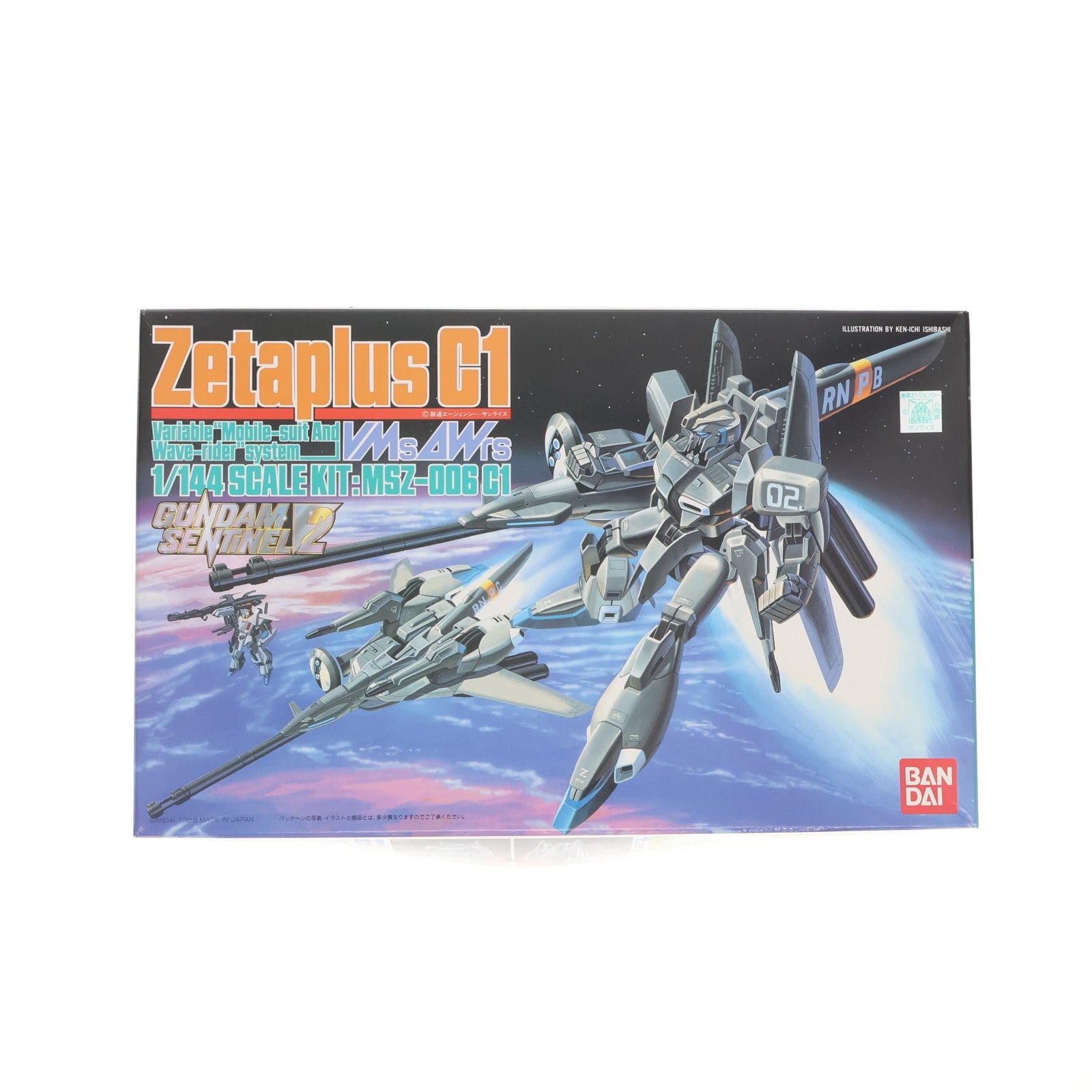 【中古即納】[PTM] 1/144 MSZ-006 C1 ゼータプラス C1 ガンダム・センチネル プラモデル(0024666) バンダイ(19880930)