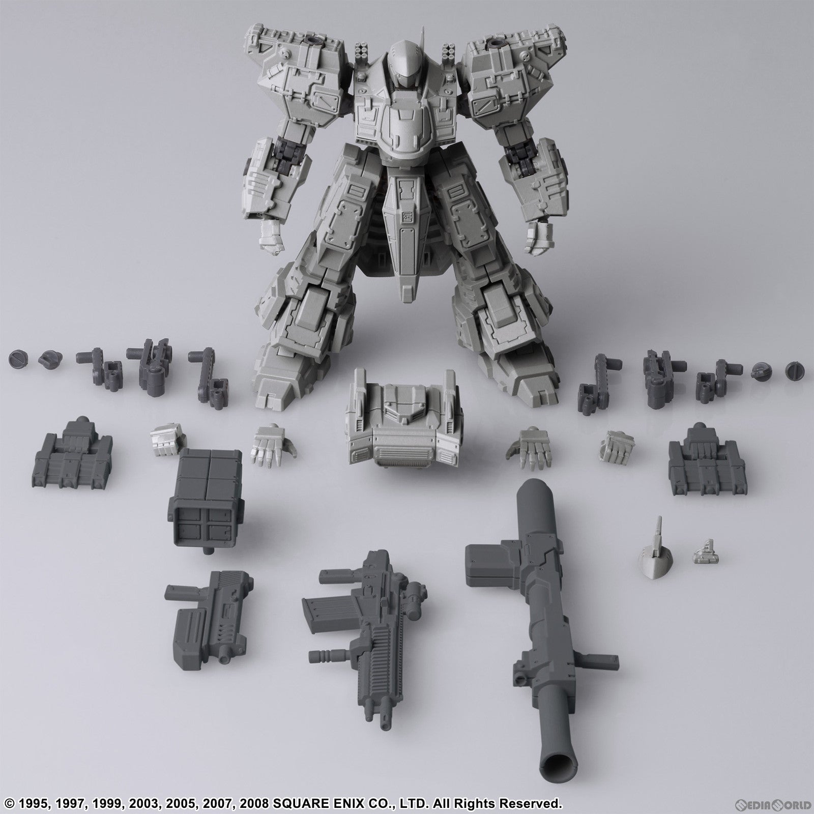 【中古即納】[PTM] 1/72 Enyo(炎陽) ライトグレーVer. フロントミッション ストラクチャーアーツ プラスティック モデルキット シリーズ Vol.2 FRONT MISSION プラモデル スクウェア・エニックス(20231109)