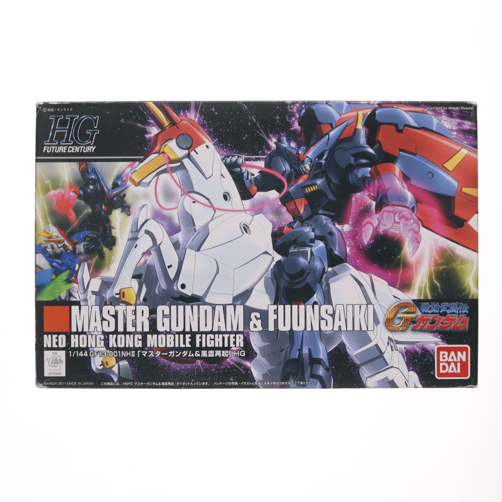 【中古即納】[PTM] HGFC 1/144 マスターガンダム&風雲再起 機動武闘伝Gガンダム プラモデル(0170961) バンダイ(20180710)