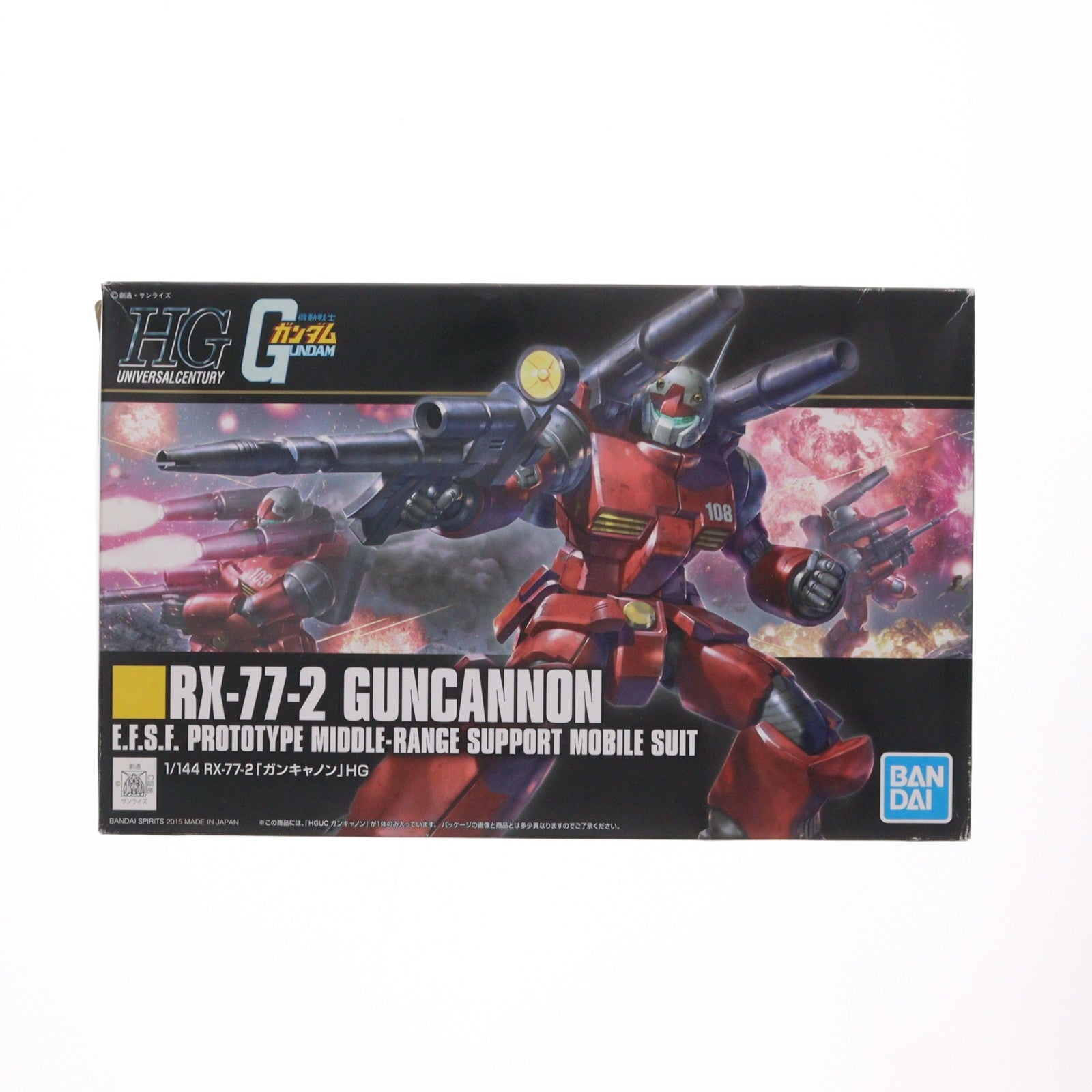 【中古即納】[PTM] HGUC 1/144 RX-77-2 ガンキャノン 機動戦士ガンダム プラモデル(0196715) バンダイスピリッツ(20220309)