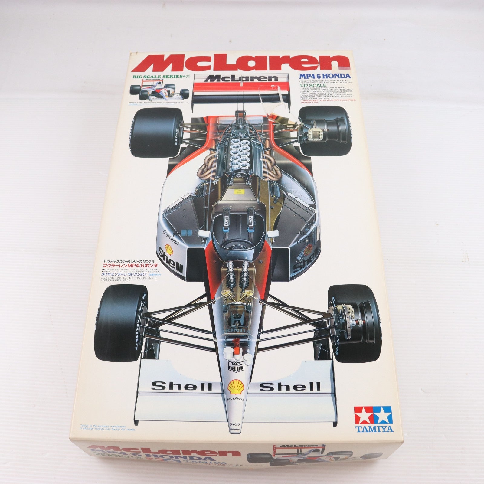 【中古即納】[PTM] ビッグスケールシリーズ No.26 1/12 ホンダ マクラーレン MP4/6 ディスプレイモデル プラモデル(12028) タミヤ(19991231)