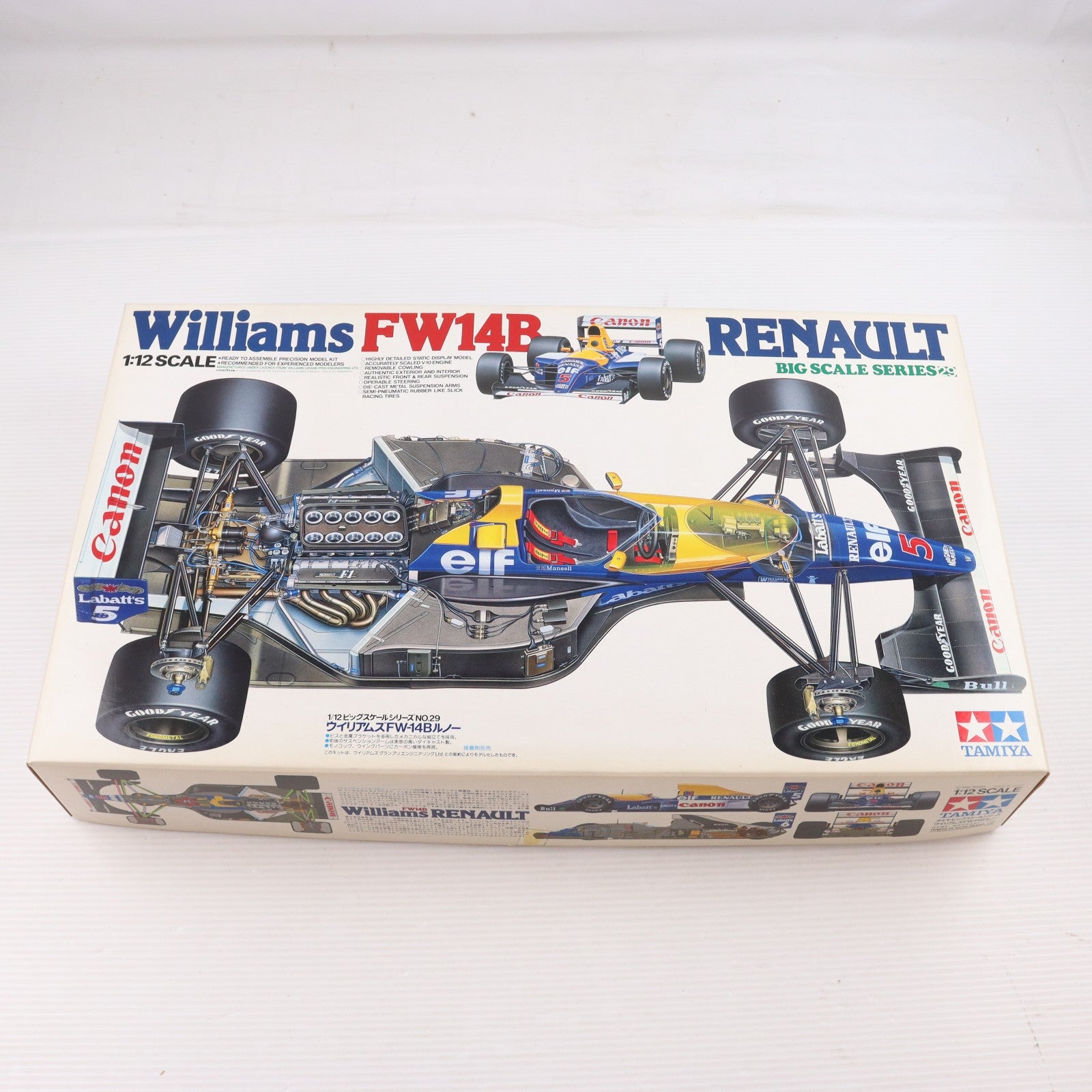 【中古即納】[PTM] ビッグスケールシリーズ No.29 1/12 ウィリアムズ FW14B ルノー ディスプレイモデル プラモデル(12029) タミヤ(20111007)