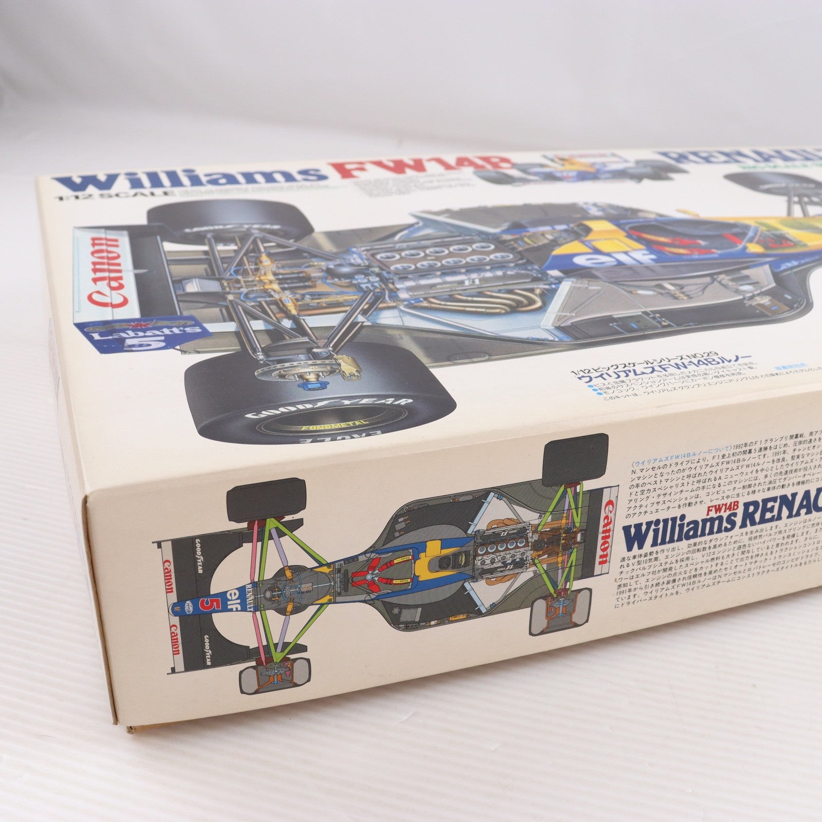 【中古即納】[PTM] ビッグスケールシリーズ No.29 1/12 ウィリアムズ FW14B ルノー ディスプレイモデル プラモデル(12029) タミヤ(20111007)