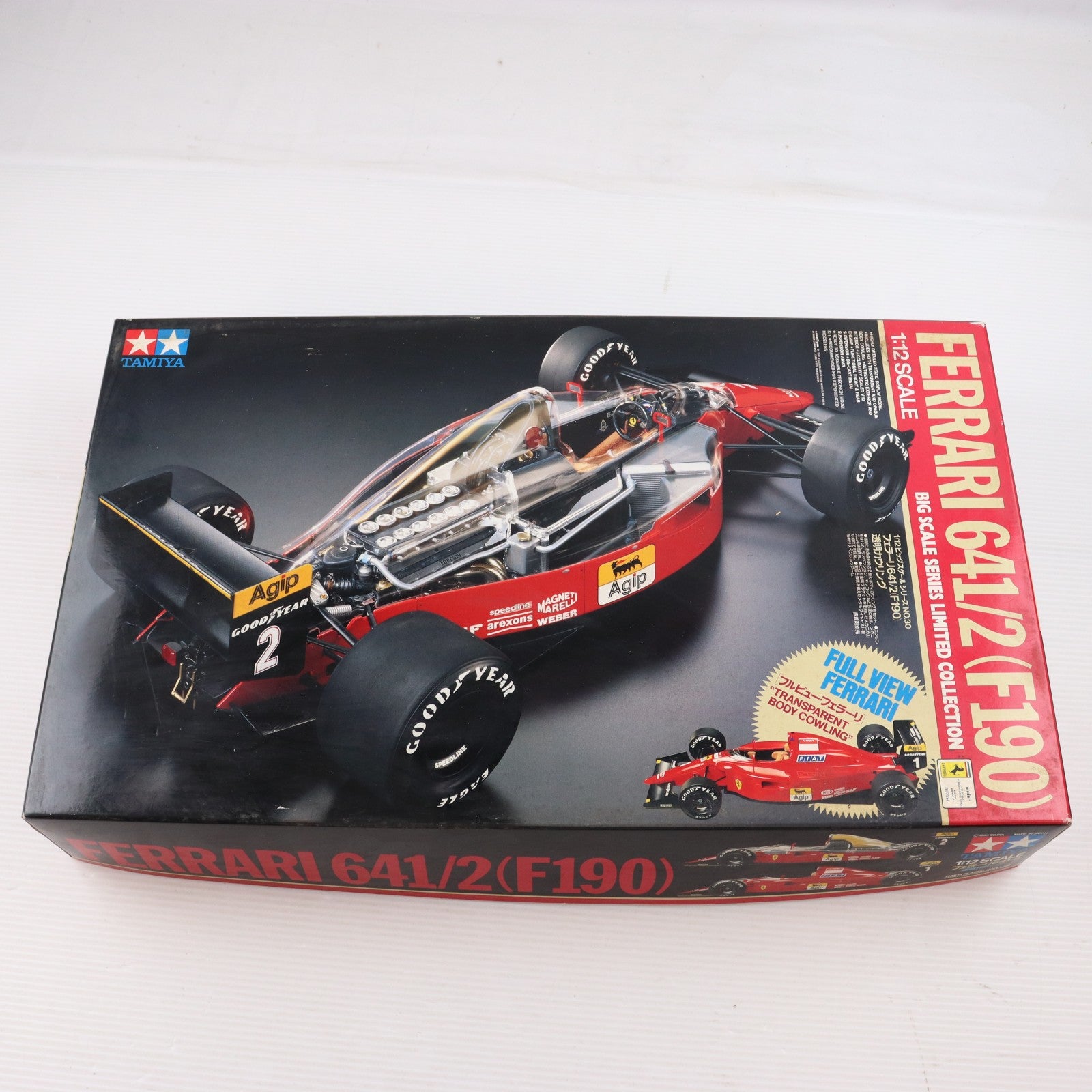 【中古即納】[PTM] ビッグスケールシリーズ No.30 1/12 フルビュー フェラーリ 641/2(F190) 透明カウリング ディスプレイモデル プラモデル(12030) タミヤ(19991231)