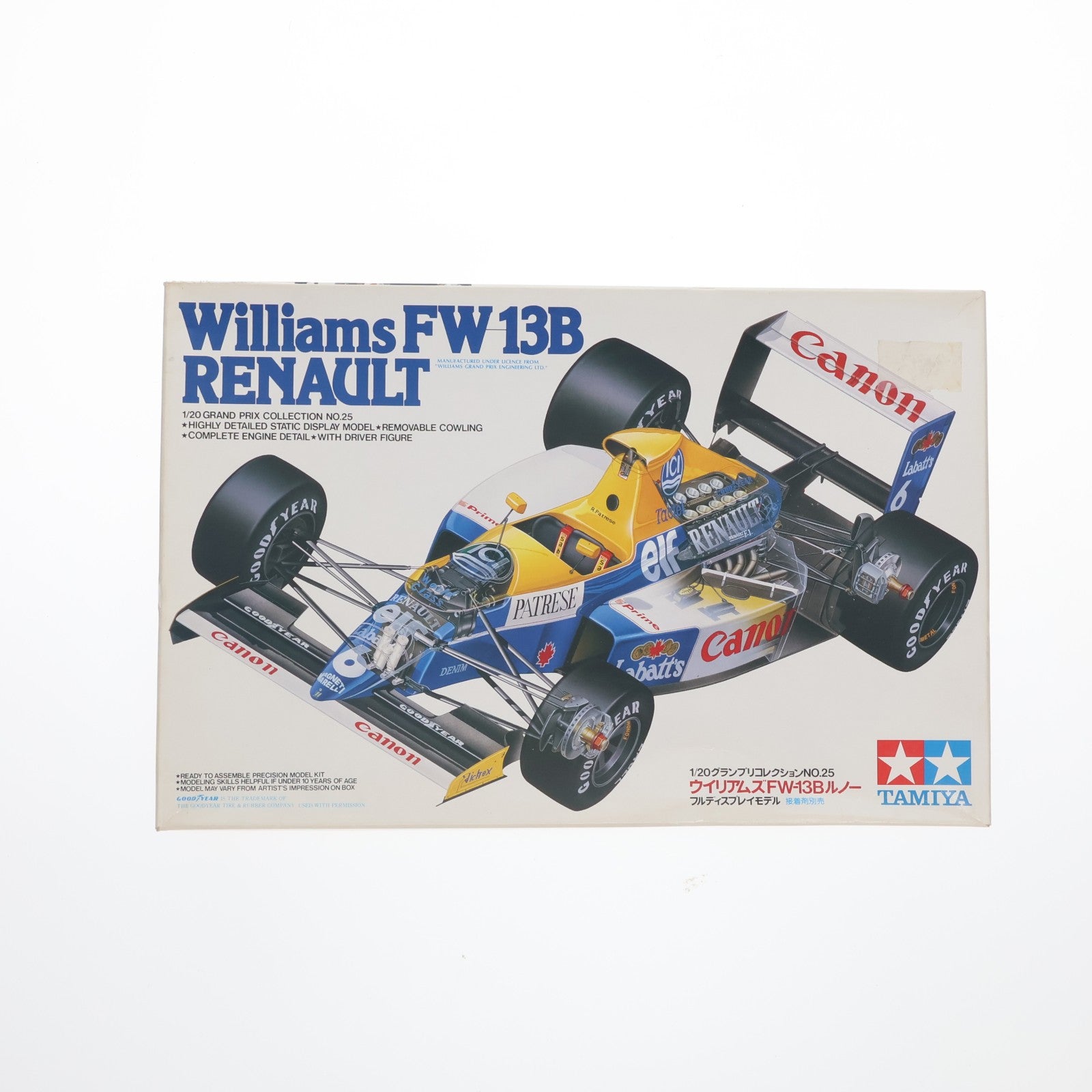 【中古即納】[PTM] グランプリコレクション No.25 1/20 ウィリアムズ FW13B ルノー ディスプレイモデル 定価1500円版 プラモデル(20025) タミヤ(19991231)