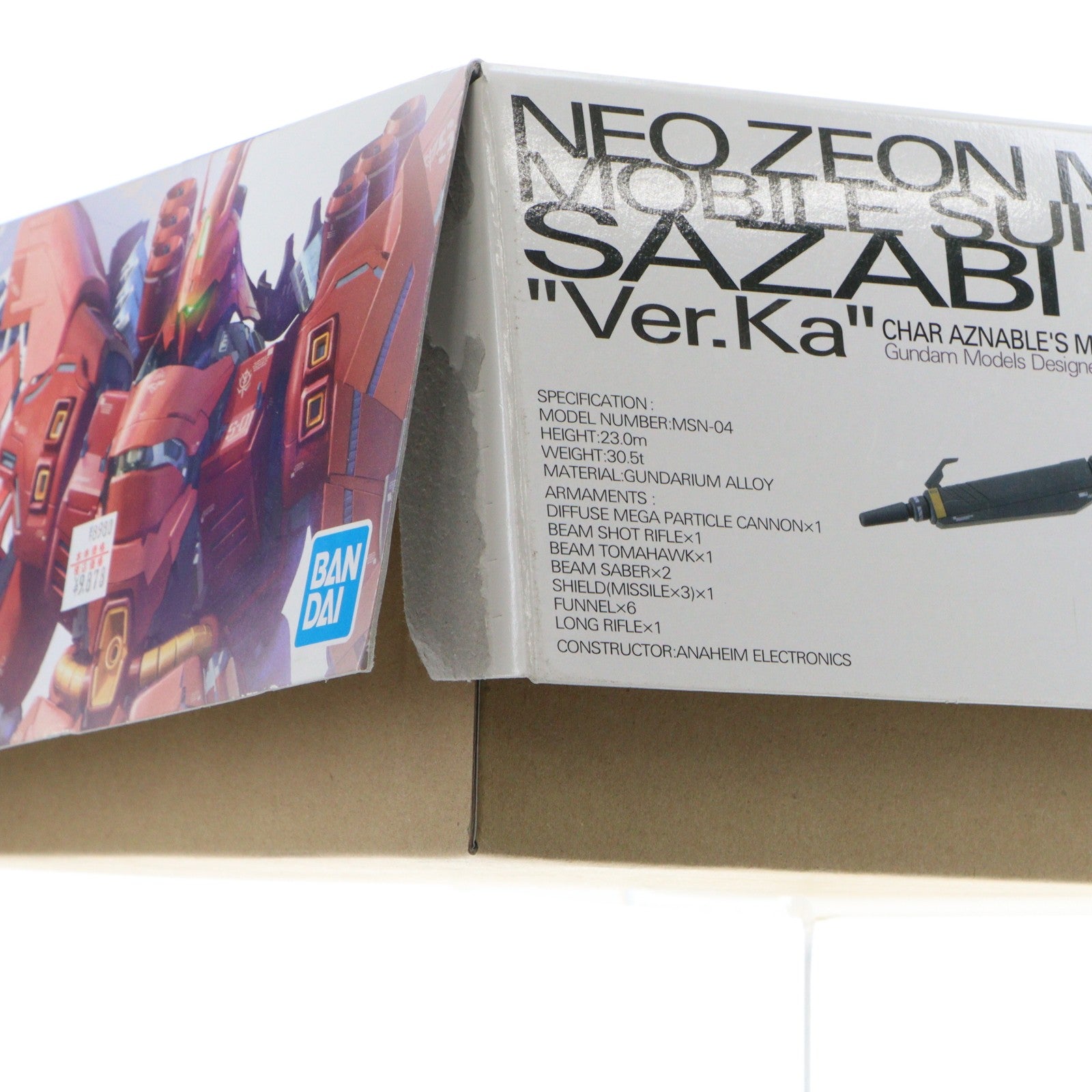 【中古即納】[PTM] (再販) MG 1/100 MSN-04 サザビー Ver.Ka 機動戦士ガンダム 逆襲のシャア プラモデル(5055457) バンダイスピリッツ(20260121)