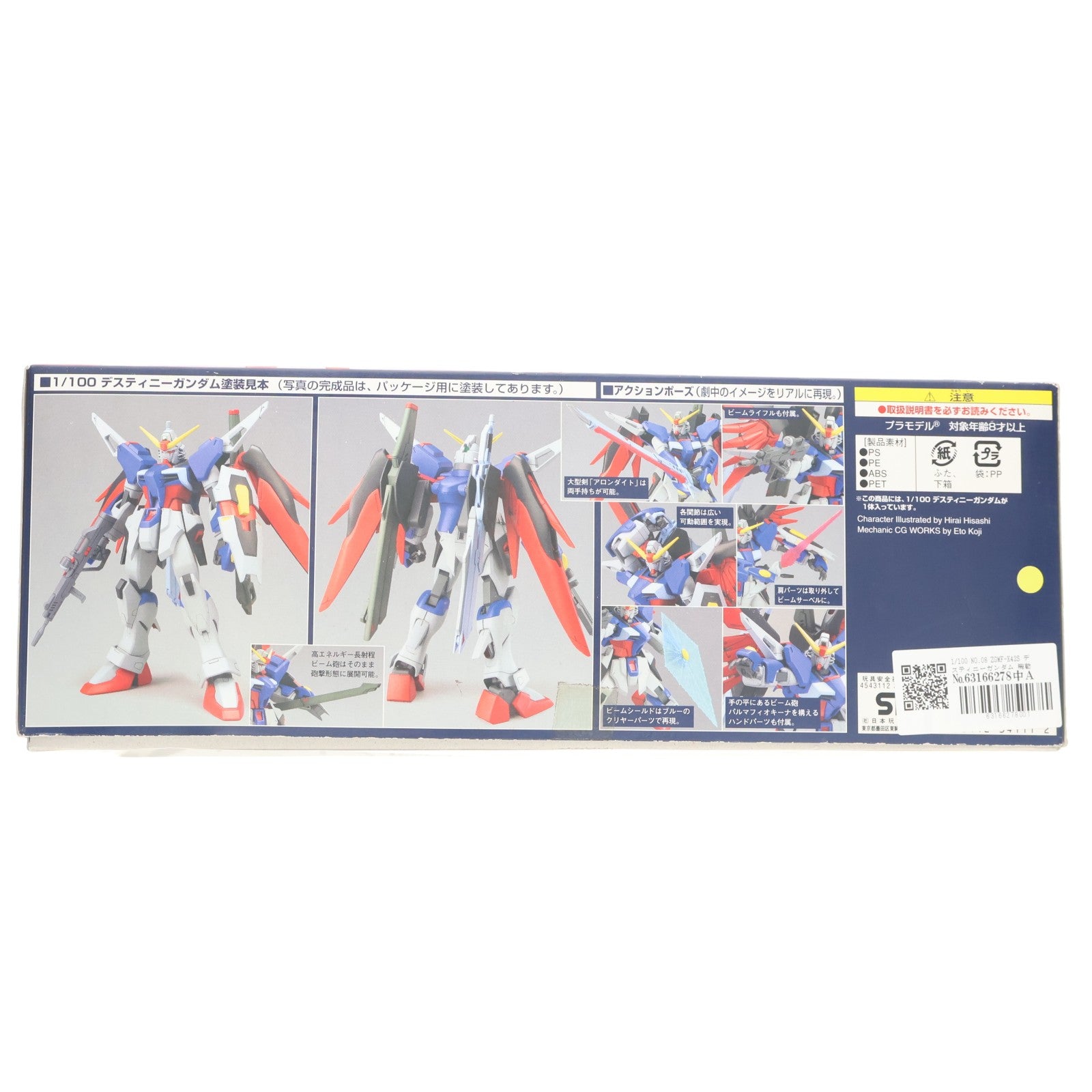【中古即納】[PTM] 1/100 NO.08 ZGMF-X42S デスティニーガンダム 機動戦士ガンダムSEED DESTINY(シード デスティニー) プラモデル(0134111) バンダイ(20050720)