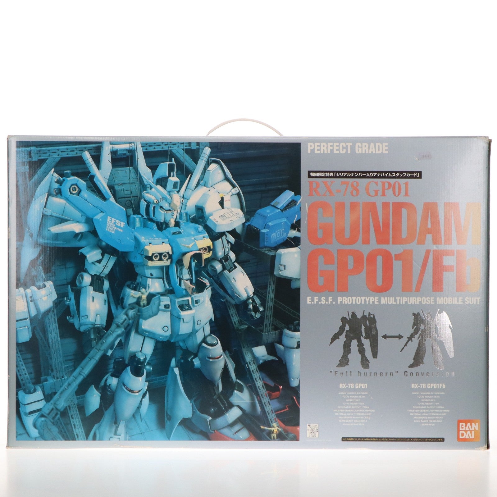 【中古即納】[PTM] PG 1/60 RX-78GP01/Fb RX-78ガンダムGP01/FB 機動戦士ガンダム0083 STARDUST MEMORY(スターダストメモリー) プラモデル(0116409) バンダイ(20031130)