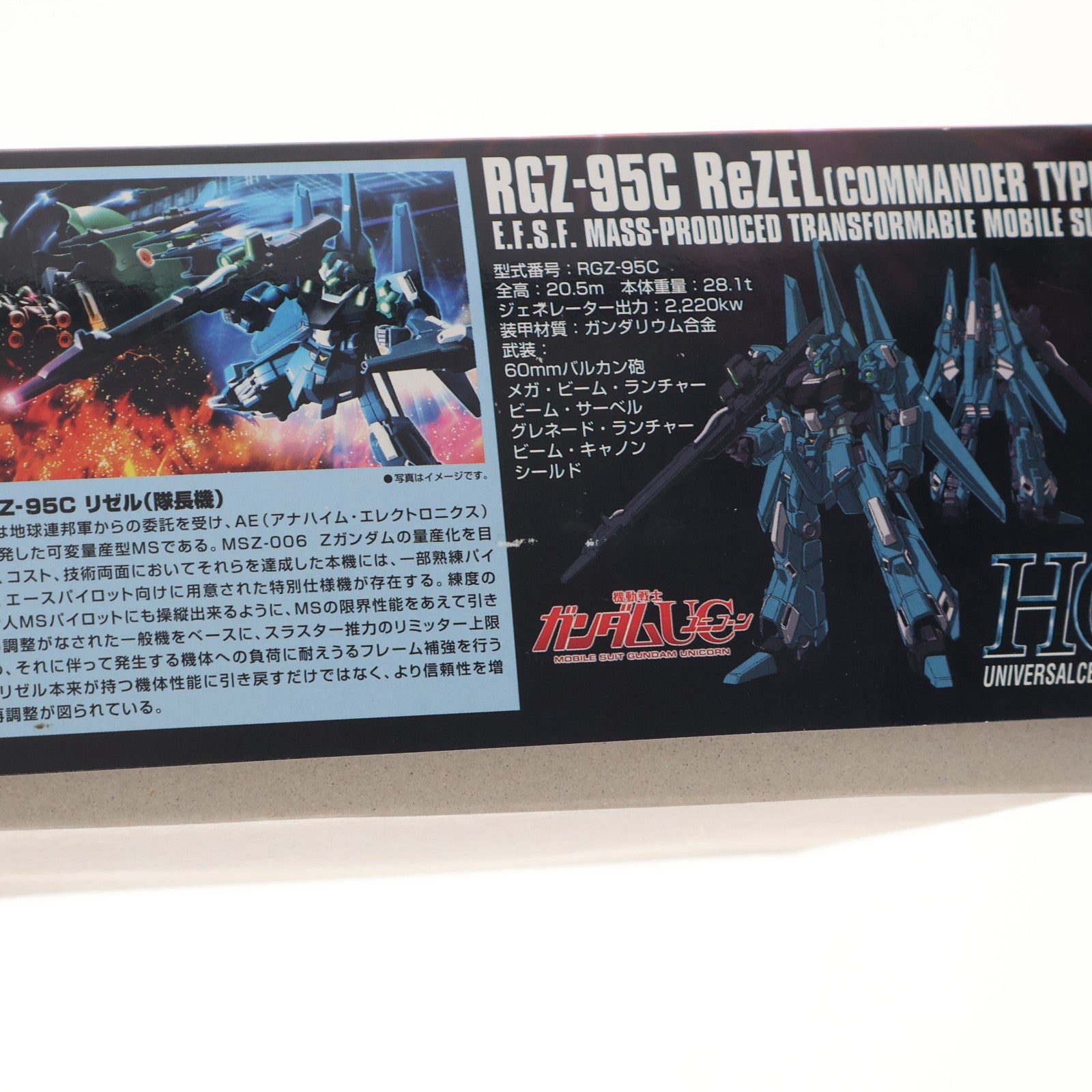 【中古即納】[PTM] HGUC 1/144 RGZ-95C リゼル(隊長機) 機動戦士ガンダムUC(ユニコーン) プラモデル(0162050) バンダイ(20180411)