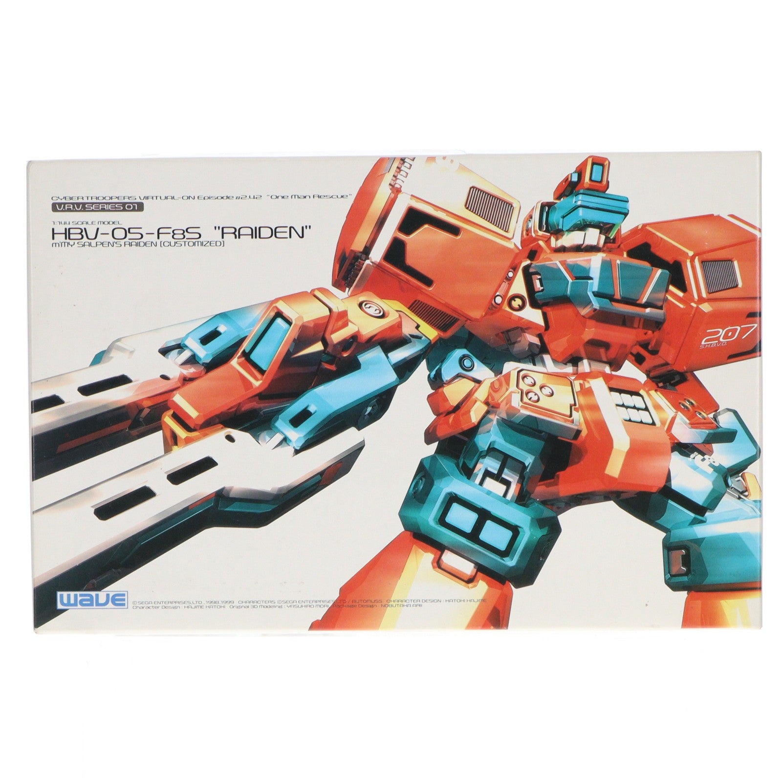 【中古即納】[PTM] 1/144 ミミー・サルペン専用ライデン 電脳戦機バーチャロン One-Man Rescue V.R.V.シリーズ プラモデル ウェーブ(WAVE)(19991002)