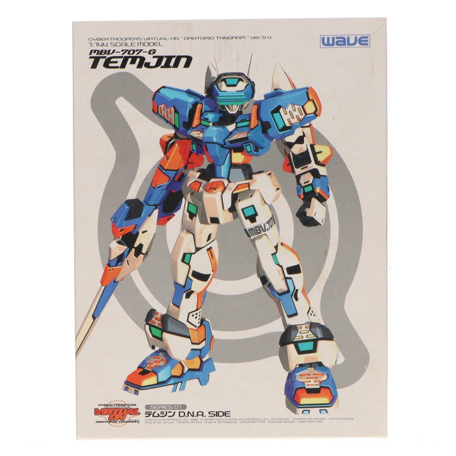 【中古即納】[PTM] VR-SSERIES 01 1/144 MBV-707-G テムジン D.N.A SIDE 電脳戦機バーチャロン プラモデル(VR-61) ウェーブ(WAVE)(19991031)