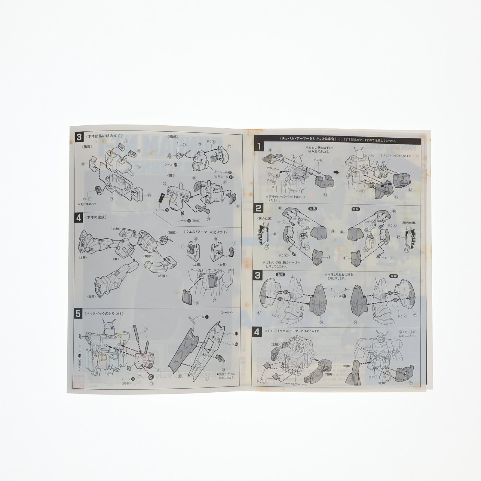 【中古即納】[PTM] 1/144 RX-78NT1 ガンダムNT-1 機動戦士ガンダム0080 ポケットの中の戦争 プラモデル バンダイ(19890401)