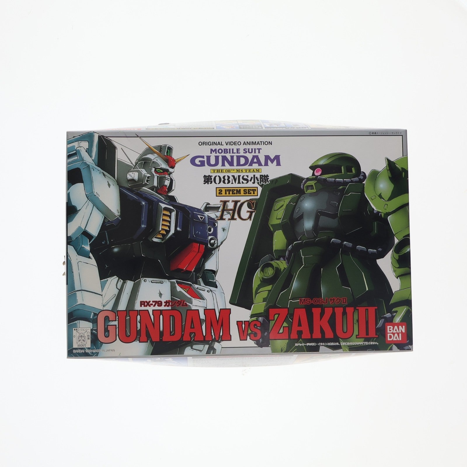 【中古即納】[PTM] HG 1/144 RX-79[G] 陸戦型ガンダム vs MS-06J ザクII 機動戦士ガンダム 第08MS小隊 プラモデル(0052672) バンダイ(20170127)
