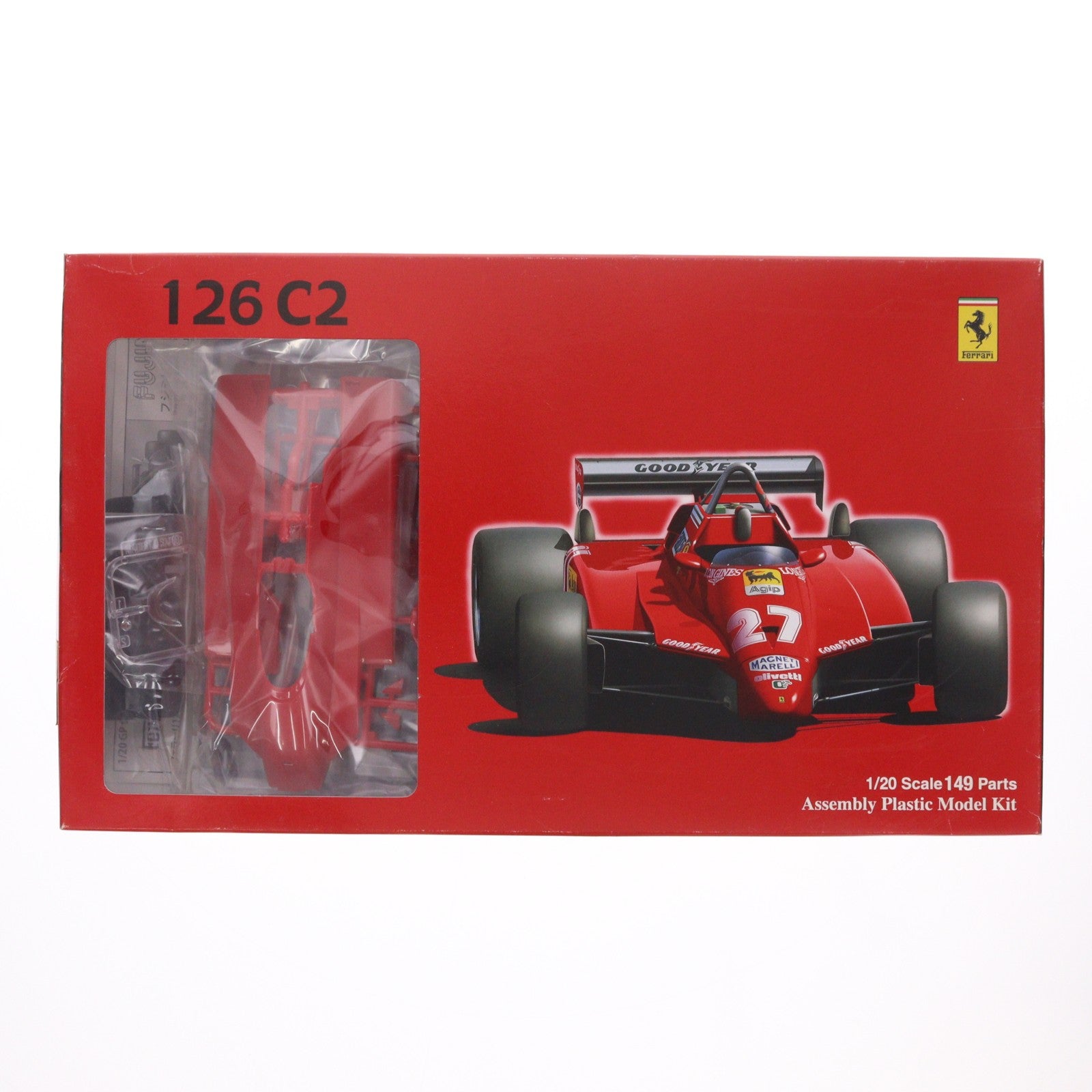 【中古即納】[PTM] グランプリシリーズ NO.1 1/20 GP1 フェラーリ126C2 1982 サンマリノGP プラモデル フジミ模型(FUJIMI)(19991231)
