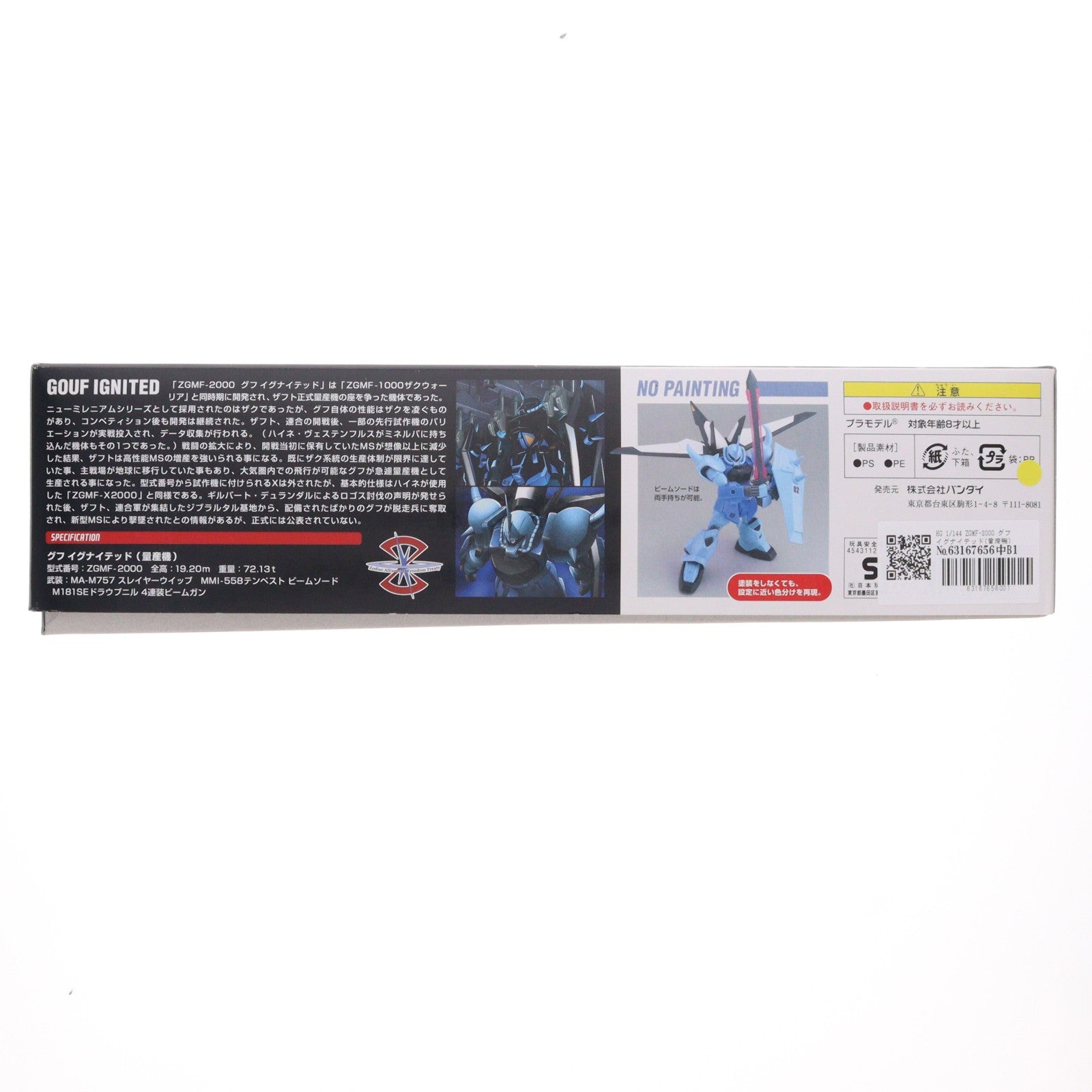 【中古即納】[PTM] HG 1/144 ZGMF-2000 グフ イグナイテッド(量産機) 機動戦士ガンダムSEED DESTINY(シード デスティニー) シリーズNo.31 プラモデル(0138256) バンダイ(20050810)