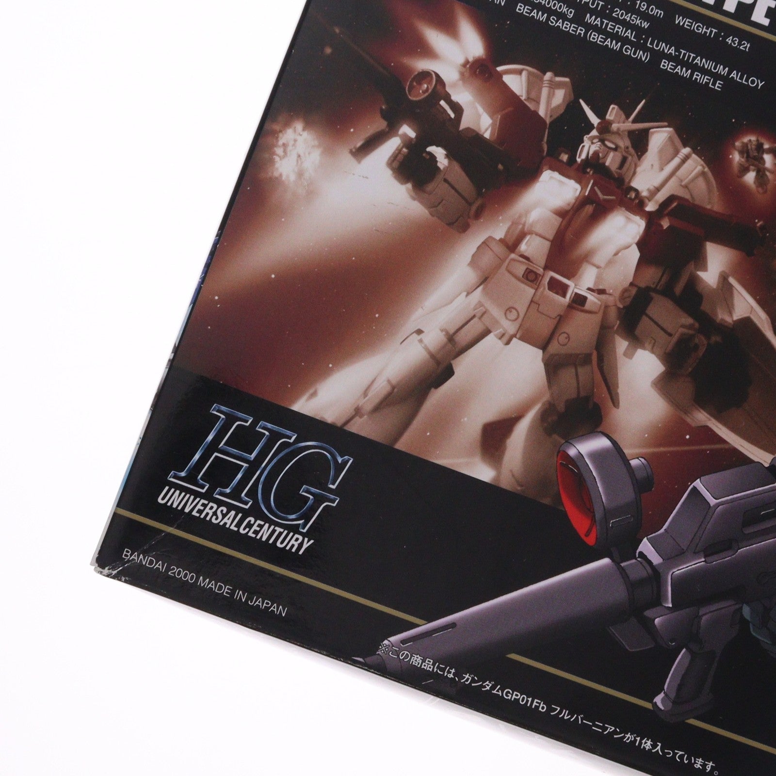 【中古即納】[PTM] HGUC 1/144 RX-78GP01Fb ガンダムGP01Fb(フルバーニアン) 機動戦士ガンダム0083 STARDUST MEMORY プラモデル(0078213) バンダイ(20001231)