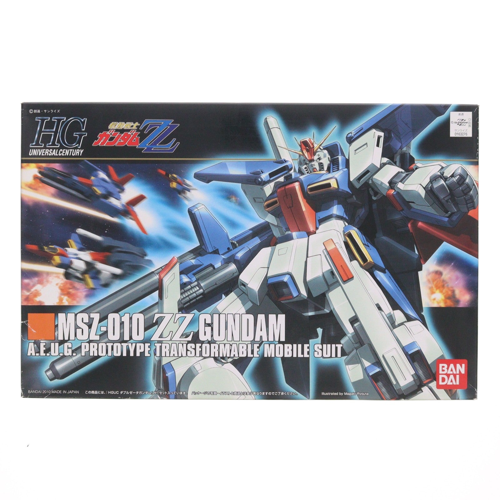 【中古即納】[PTM] HGUC 1/144 ZZガンダム 機動戦士ガンダムZZ(ダブルゼータ) プラモデル バンダイ(20100630)