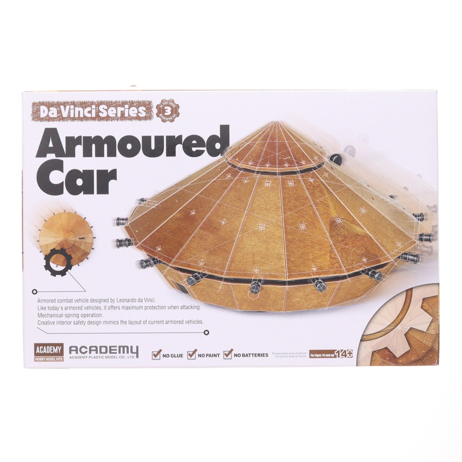 【中古即納】[PTM] ダ・ヴィンチ アーマードカー プラモデル(AM18136) ACADEMY(アカデミー)(20110125)