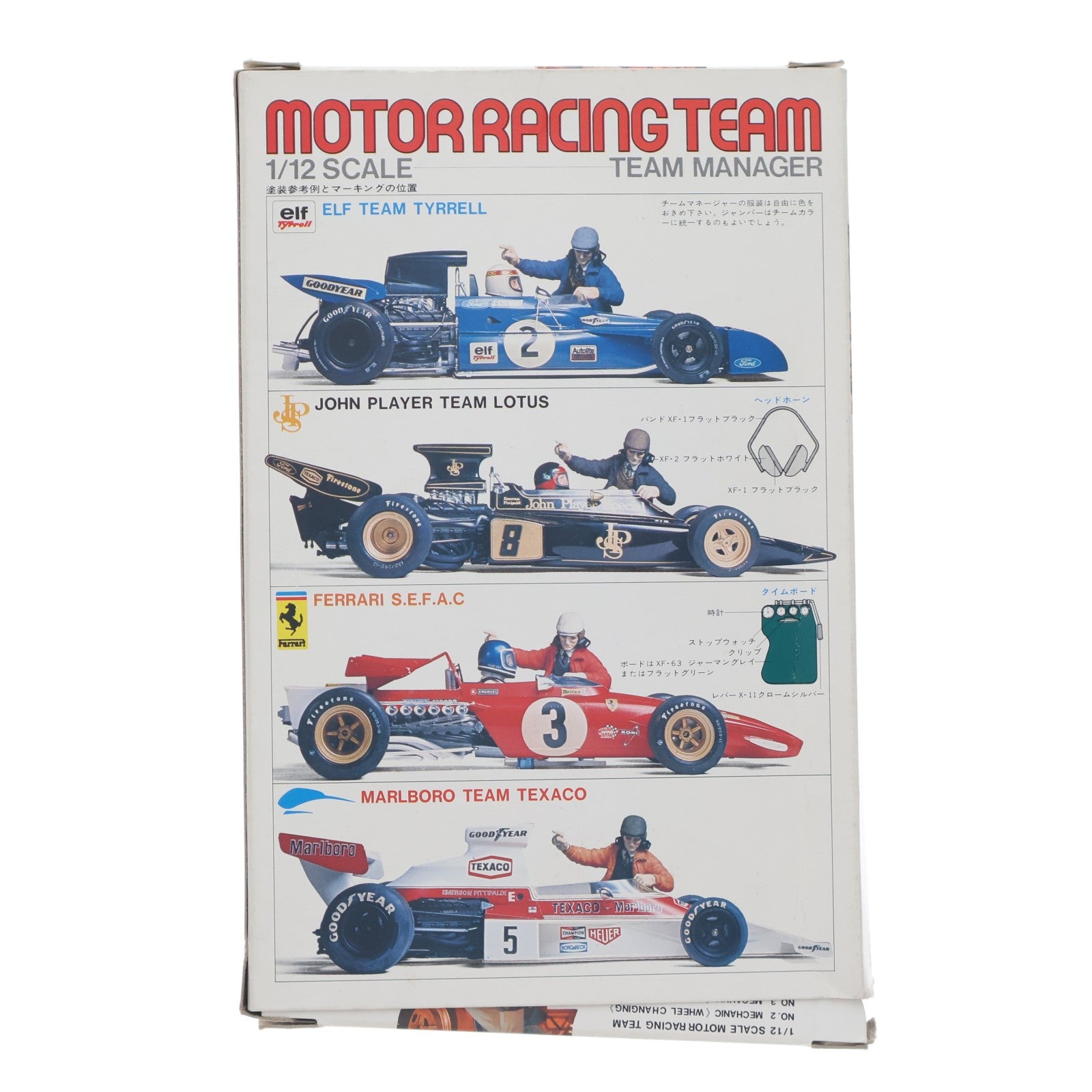 【中古即納】[PTM] モーターレーシングチームシリーズ 1/12 チームマネージャー ディスプレイモデル プラモデル(12505) タミヤ(19991231)