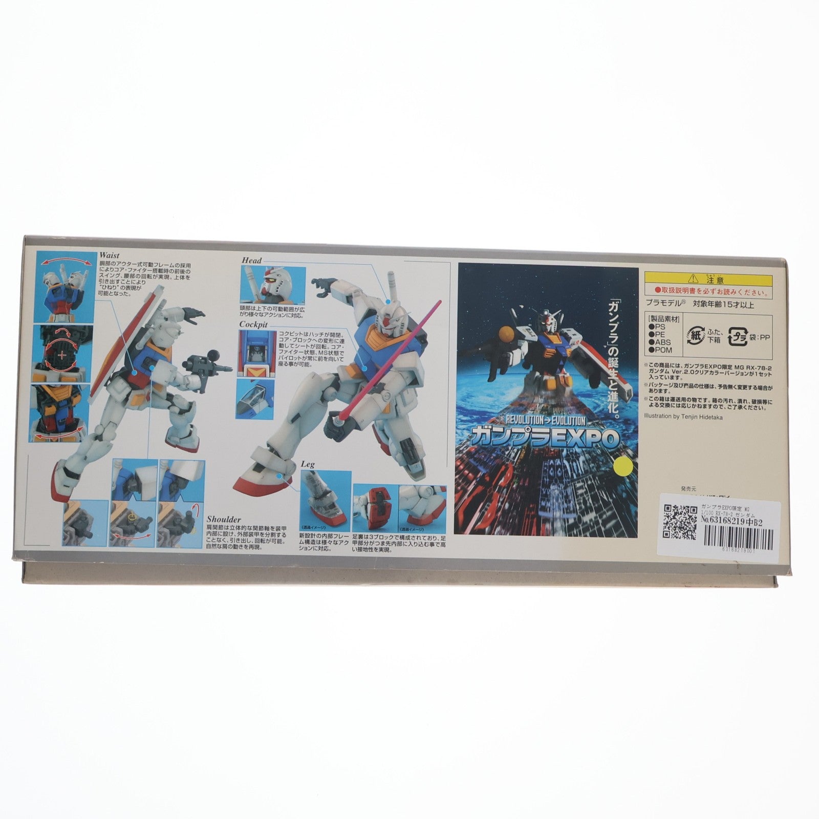 【中古即納】[PTM] ガンプラEXPO限定 MG 1/100 RX-78-2 ガンダム Ver.2.0 クリアカラーバージョン 機動戦士ガンダム プラモデル(0158217) バンダイ(20100131)