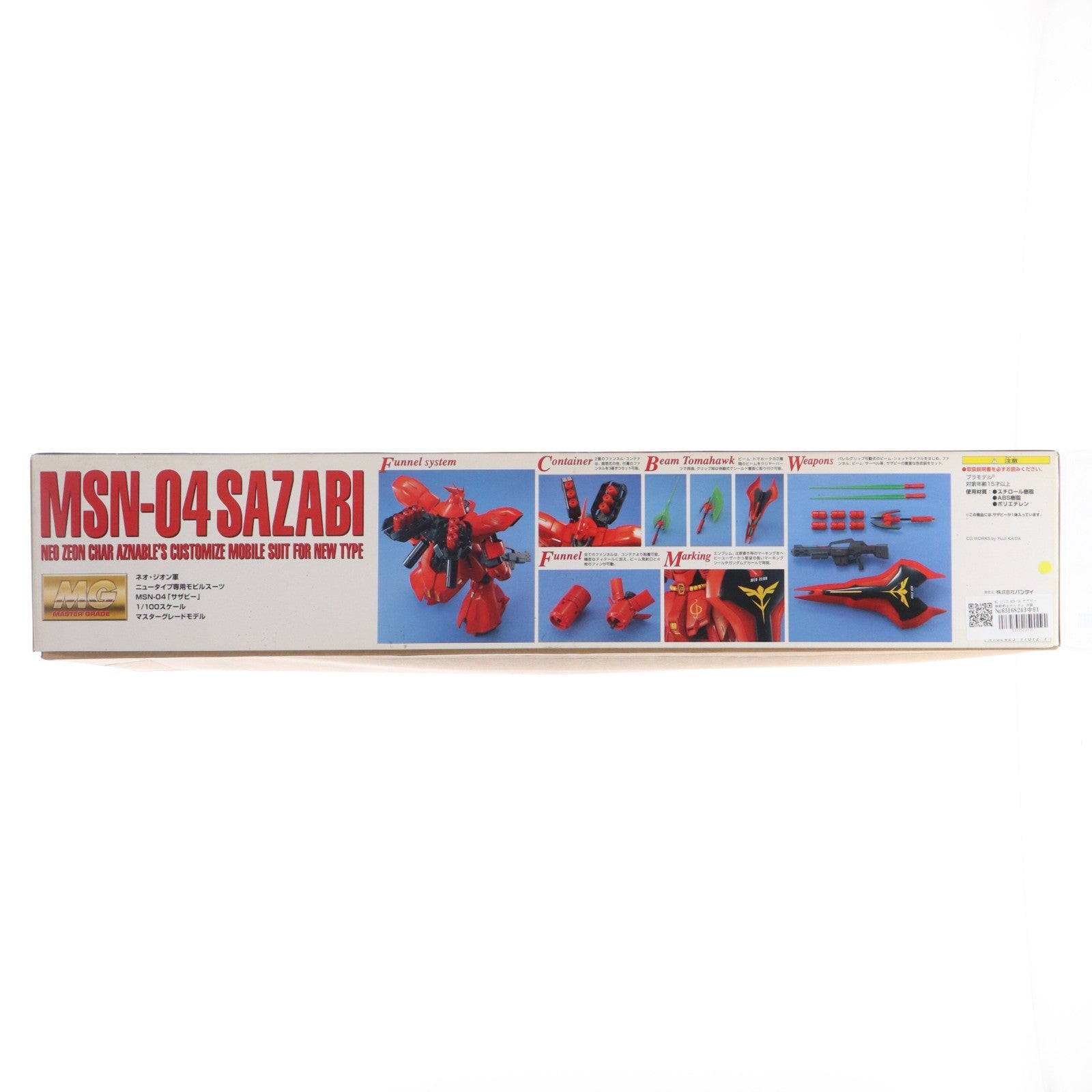 【中古即納】[PTM] MG 1/100 MSN-04 サザビー 機動戦士ガンダム 逆襲のシャア プラモデル(0077072) バンダイ(20170802)