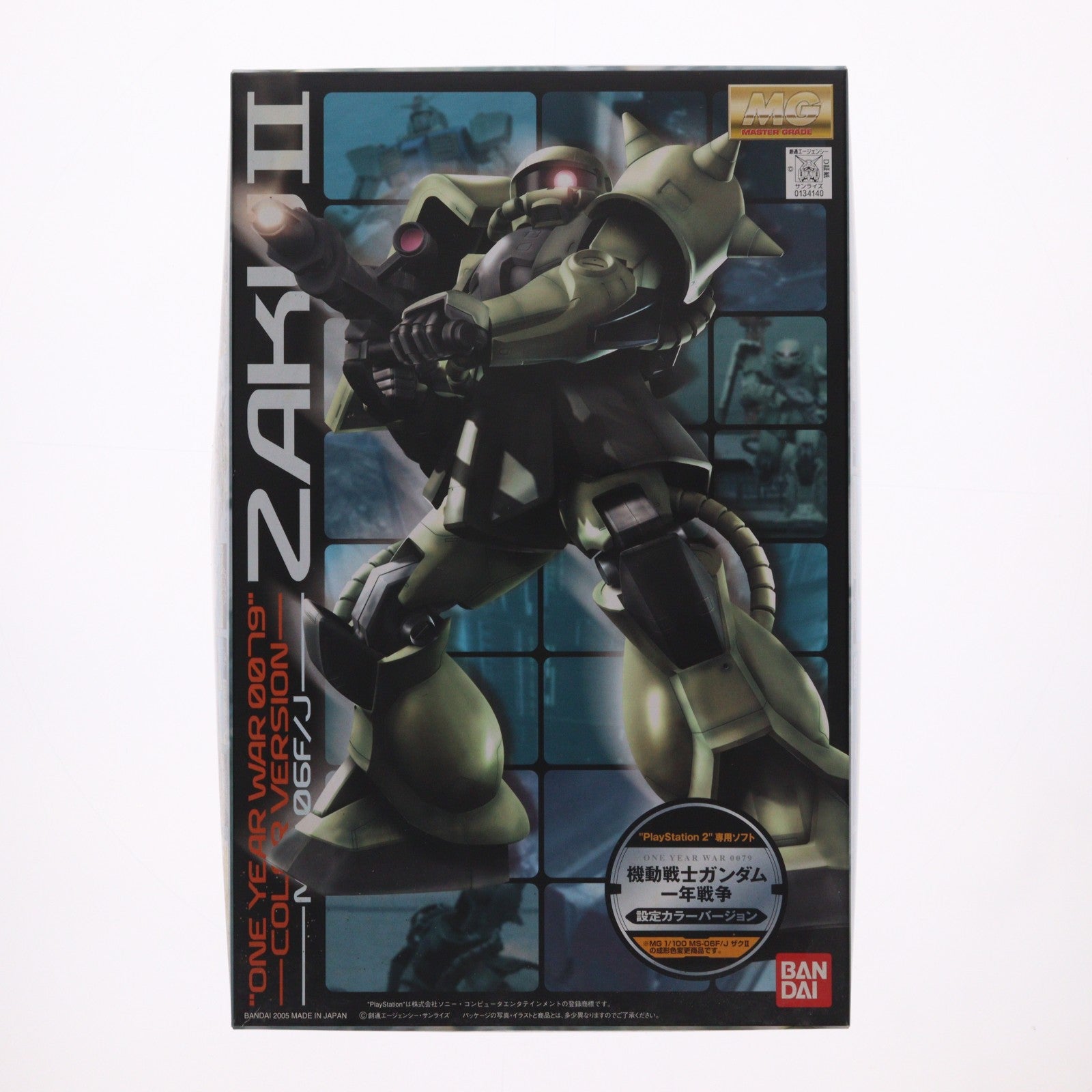 【中古即納】[PTM] MG 1/100 MS-06F/J ザクII 機動戦士ガンダム 一年戦争 設定カラーバージョン プラモデル(0134140) バンダイ(20050430)