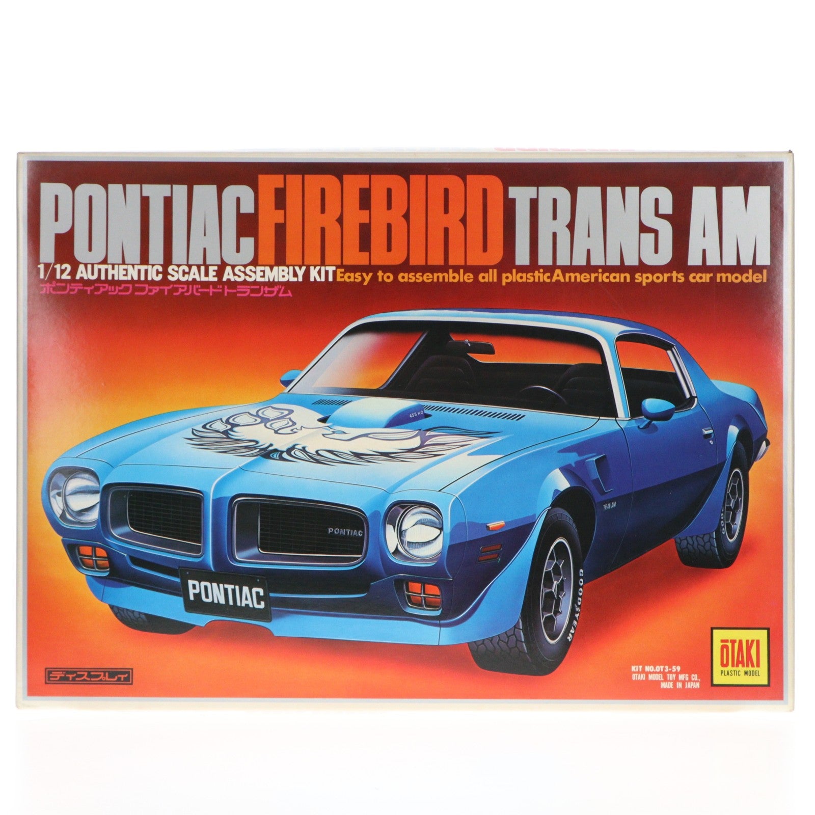 【中古即納】[PTM] SPOTS CAR SERIES 1/12 ポンティアック ファイアバード トランザム プラモデル(OT3-59) OTAKI(オオタキ)(19991231)