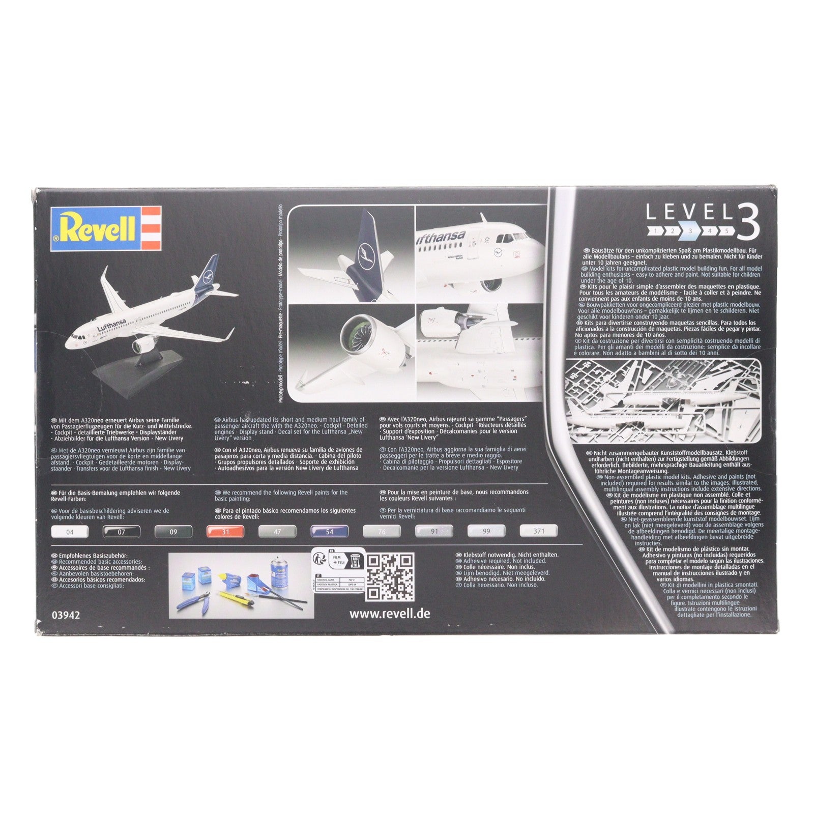 【中古即納】[PTM] 1/144 エアバス A320neo ルフトハンザ プラモデル(03942) Revell(レベル)(20200128)