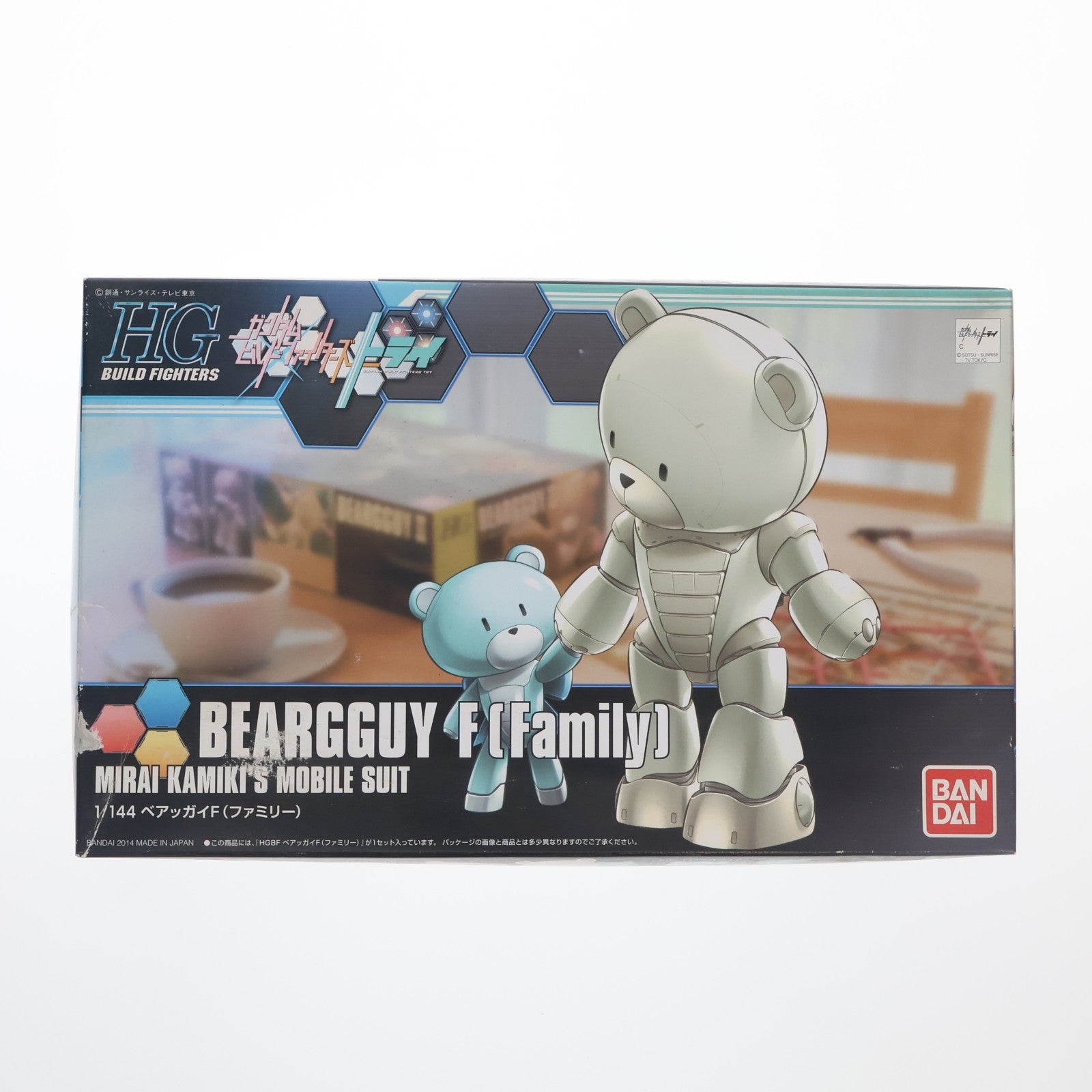 【中古即納】[PTM] HGBF 1/144 ベアッガイF(ファミリー) ガンダムビルドファイターズトライ プラモデル(0194360) バンダイ(20141130)