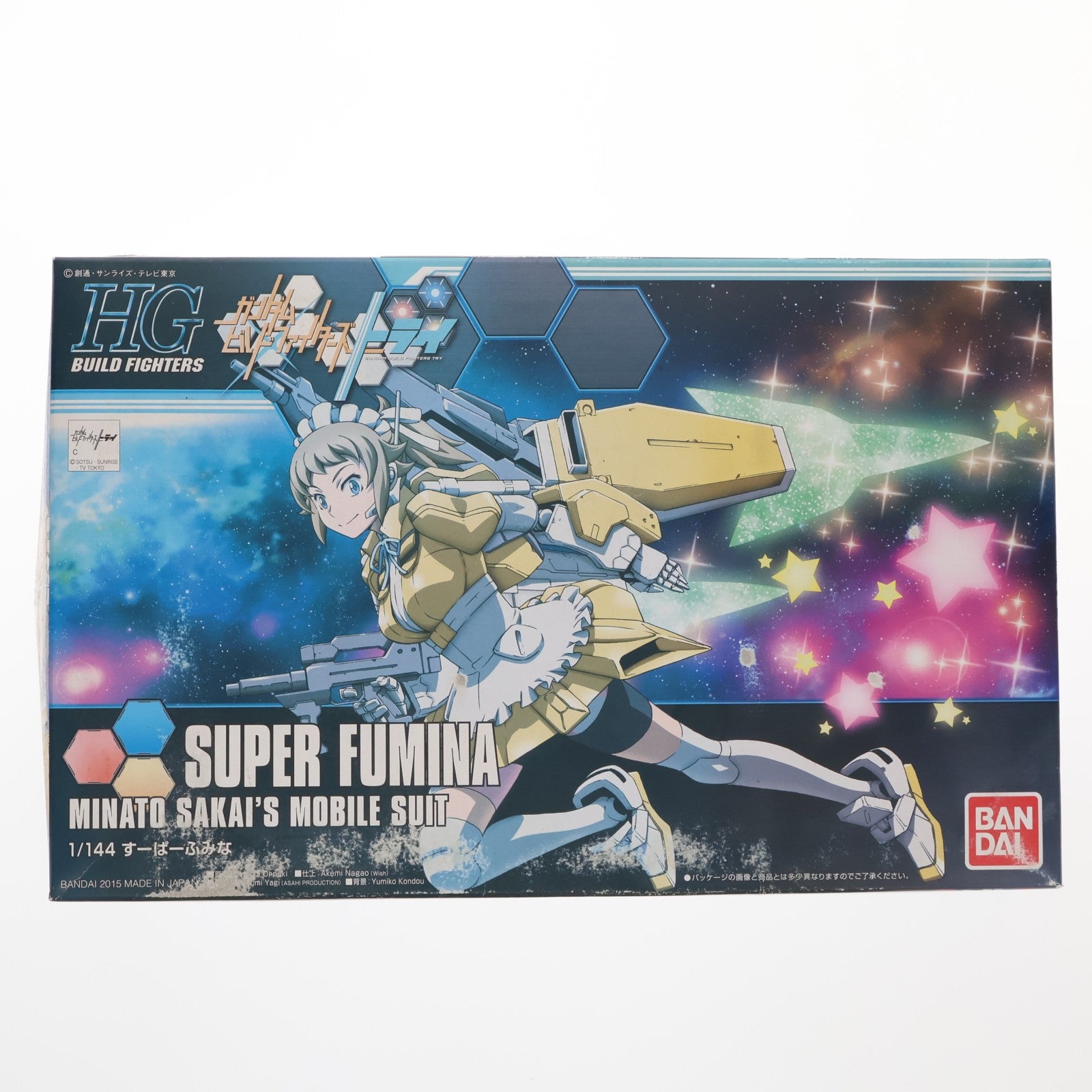 【中古即納】[PTM] HGBF 1/144 SF-01 すーぱーふみな ガンダムビルドファイターズトライ プラモデル(0201310) バンダイ(20151107)