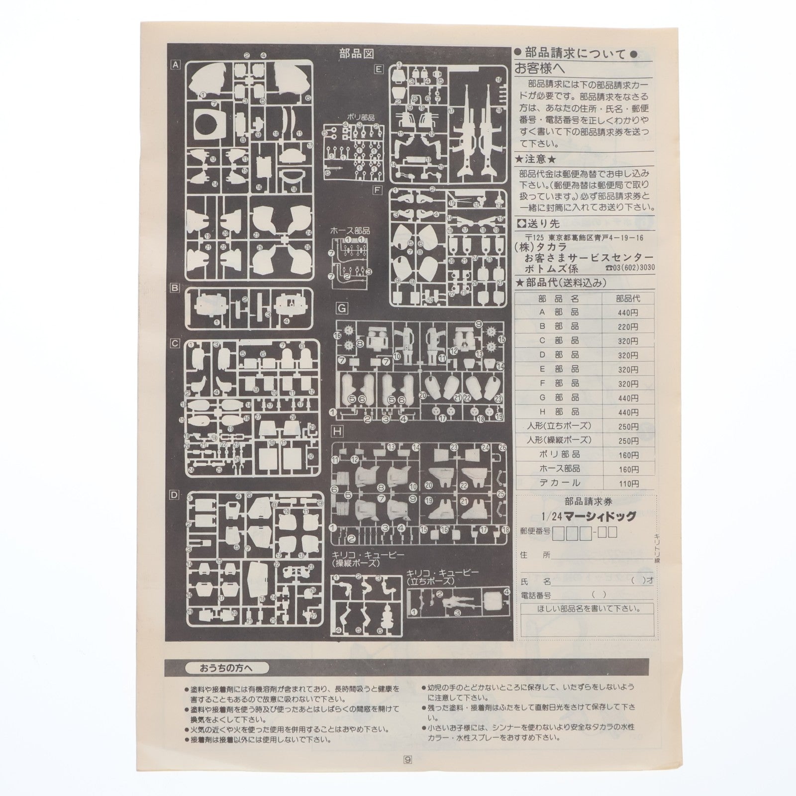 【中古即納】[PTM] SAKシリーズ No.4 1/24 ATM 09-WR アーマードトルーパー マーシィドッグ 装甲騎兵ボトムズ プラモデル(444003-1) タカラ(20000101)