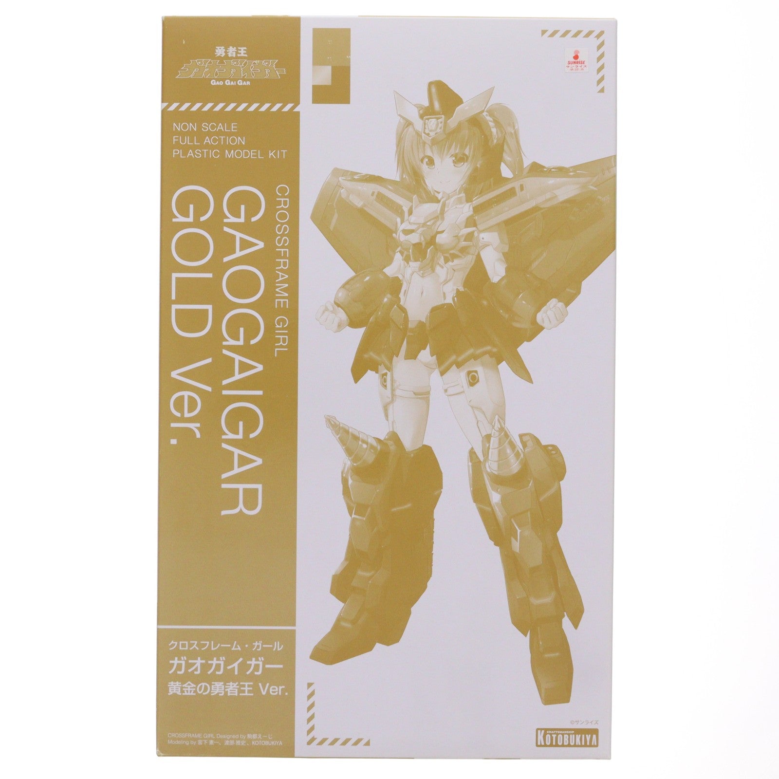 【中古即納】[PTM] クロスフレーム・ガール ガオガイガー 黄金の勇者王 Ver. 勇者王ガオガイガー プラモデル 海外イベント&コトブキヤショップ限定(CG002) コトブキヤ(20190731)