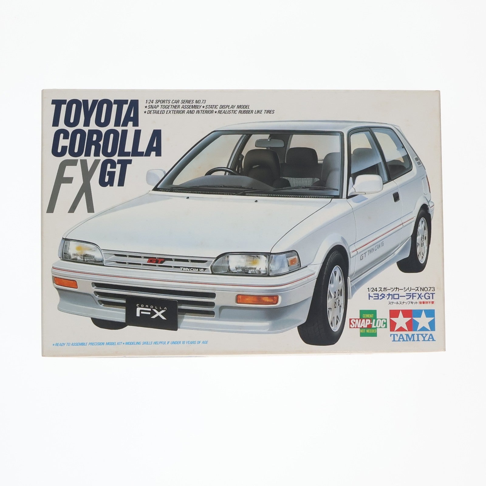 【中古即納】[PTM] スポーツカーシリーズ No.73 1/24 トヨタ カローラ FX-GT プラモデル(24073) タミヤ(19991231)