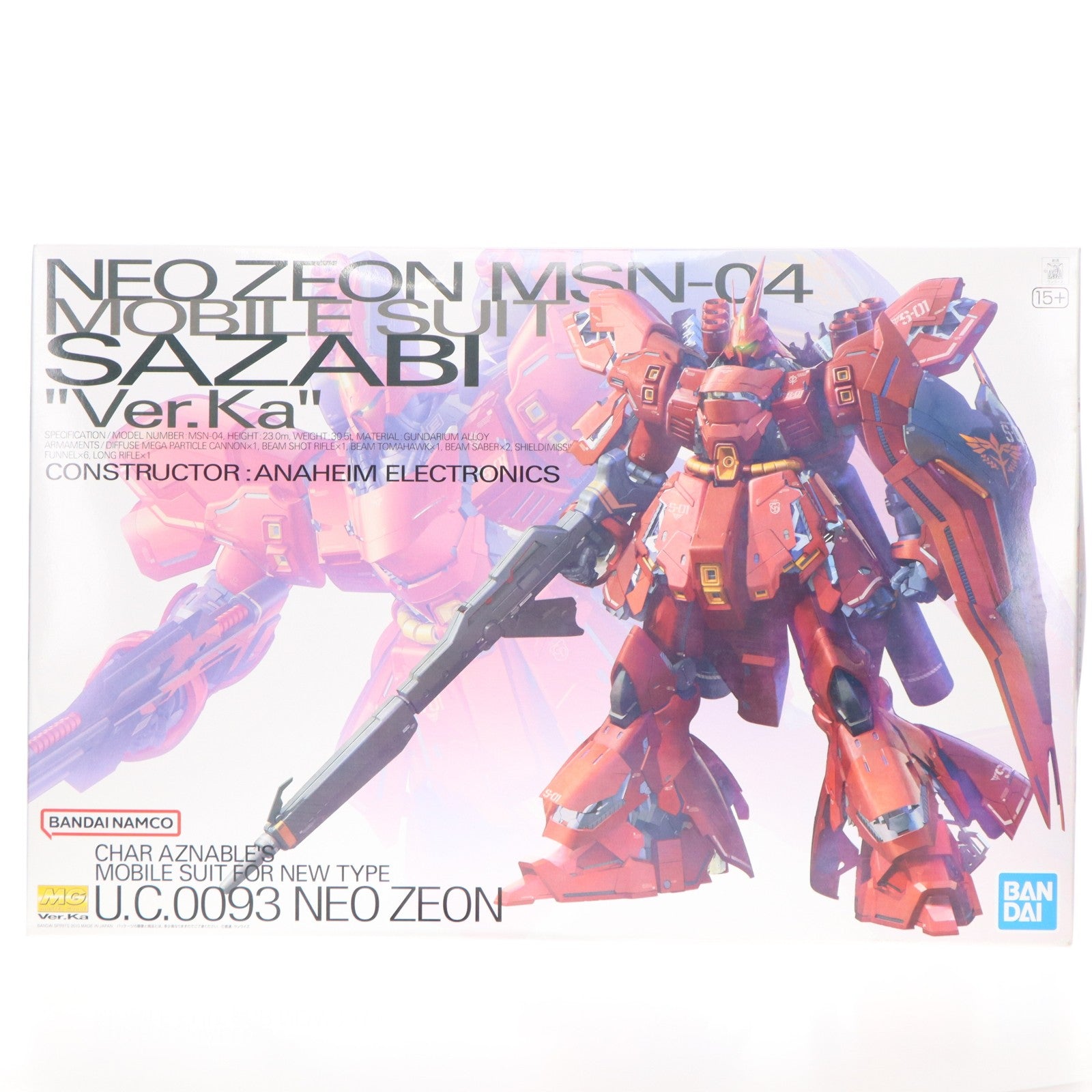 【中古即納】[PTM] MG 1/100 MSN-04 サザビー Ver.Ka 機動戦士ガンダム 逆襲のシャア プラモデル(5055457) バンダイスピリッツ(20210615)