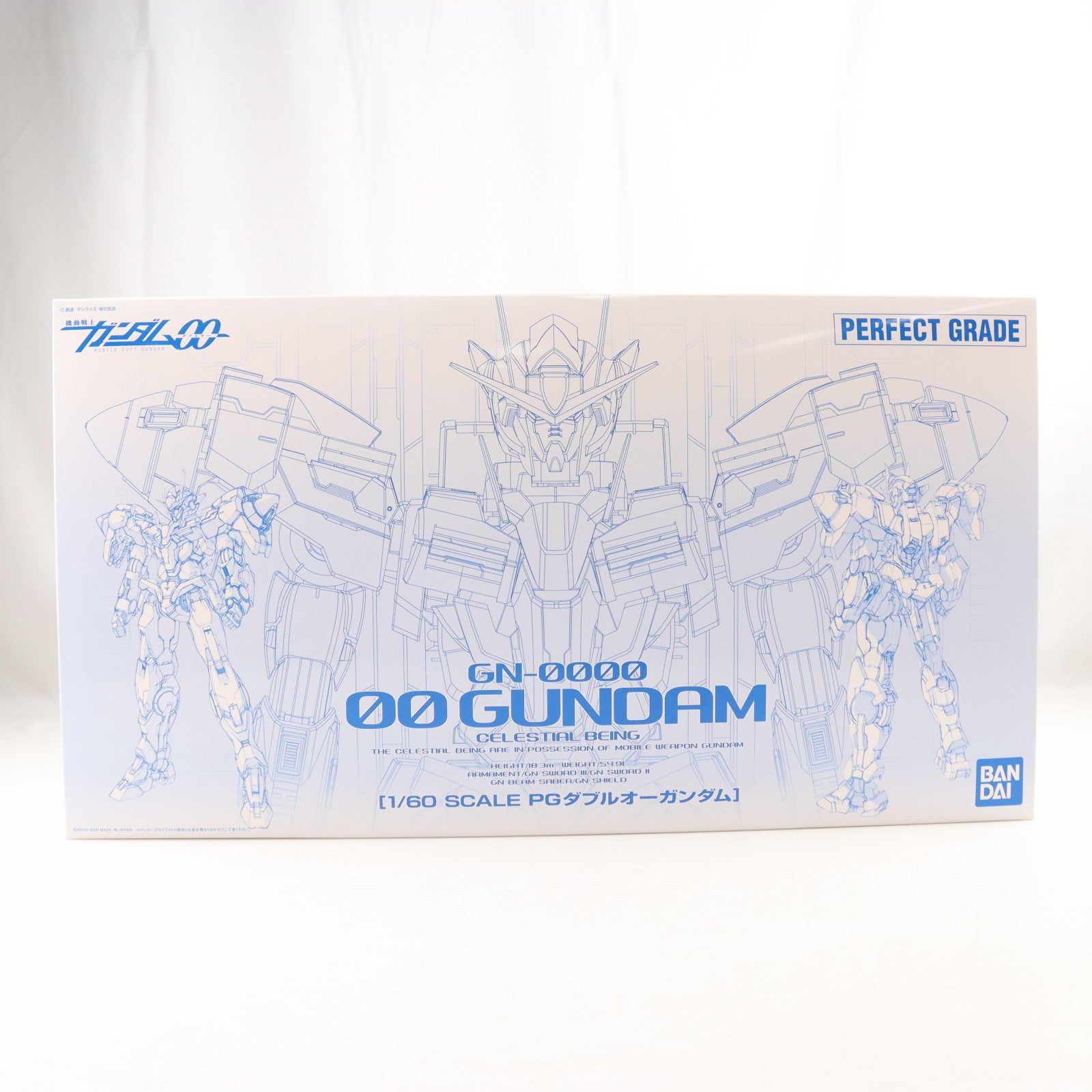 【中古即納】[PTM] PG 1/60 GN-0000+GNR-010 ダブルオーライザー 機動戦士ガンダム00(ダブルオー) プラモデル(0161016) バンダイ(20091128)