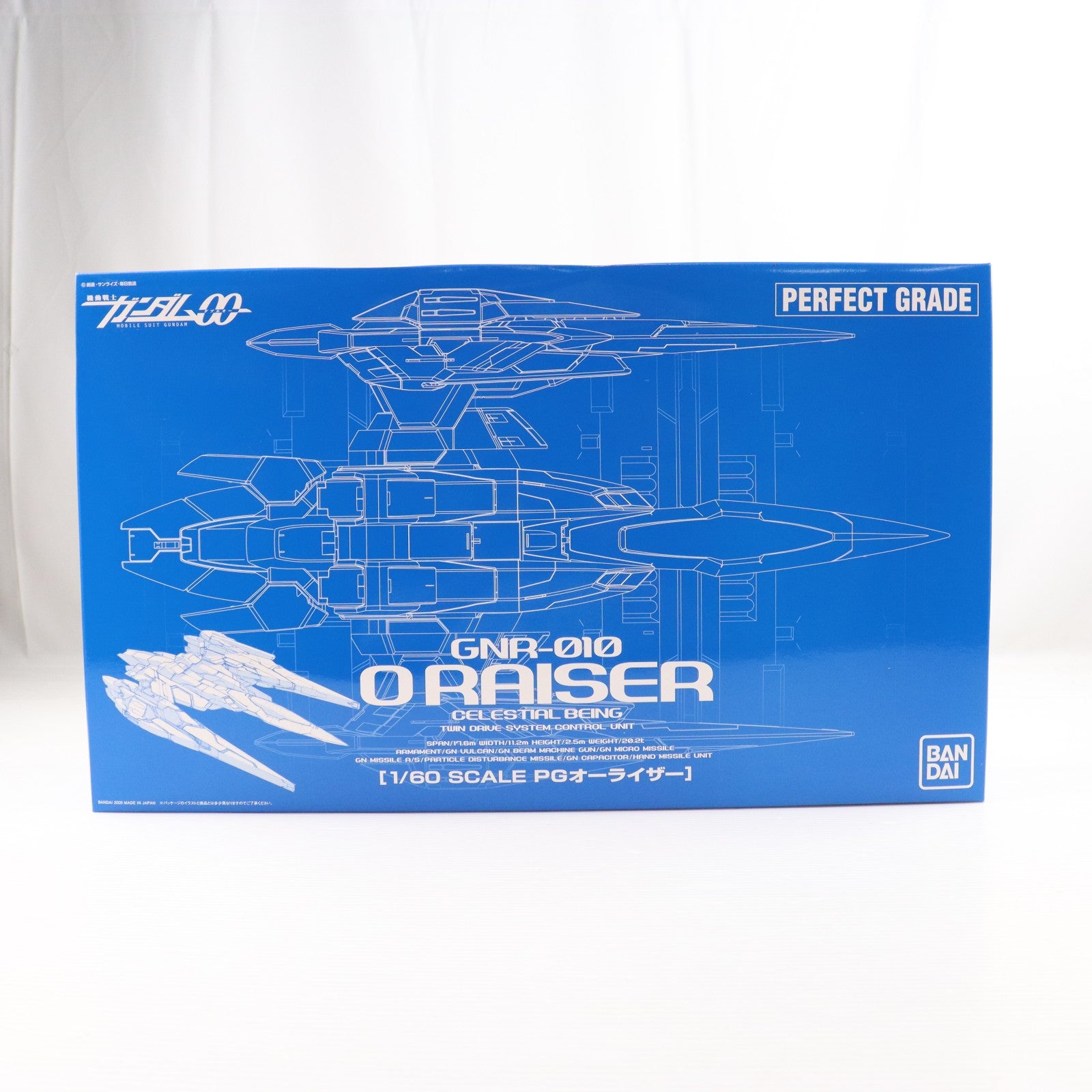 【中古即納】[PTM] PG 1/60 GN-0000+GNR-010 ダブルオーライザー 機動戦士ガンダム00(ダブルオー) プラモデル(0161016) バンダイ(20091128)