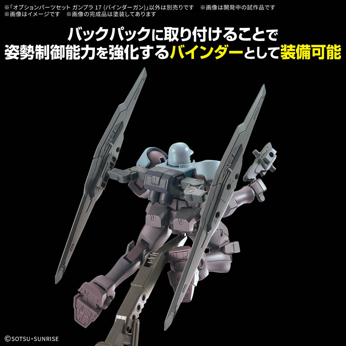 【中古即納】[PTM] 1/144 オプションパーツセット ガンプラ 17(バインダーガン) 機動戦士ガンダム プラモデル用アクセサリ(5068683) バンダイスピリッツ(20250712)