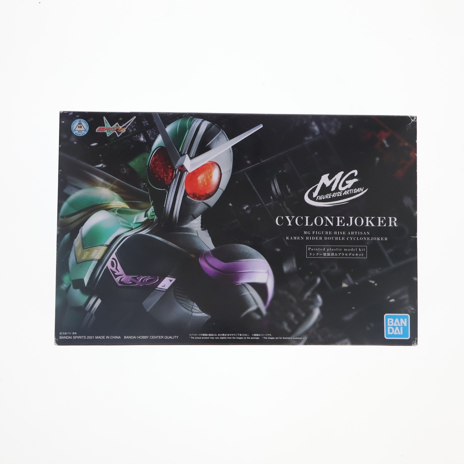【中古即納】[PTM] プレミアムバンダイ限定 MG FIGURE-RISE ARTISAN(フィギュアライズ アルチザン) 1/8 仮面ライダーW(ダブル) サイクロンジョーカー プラモデル(5061408) バンダイスピリッツ(20210731)