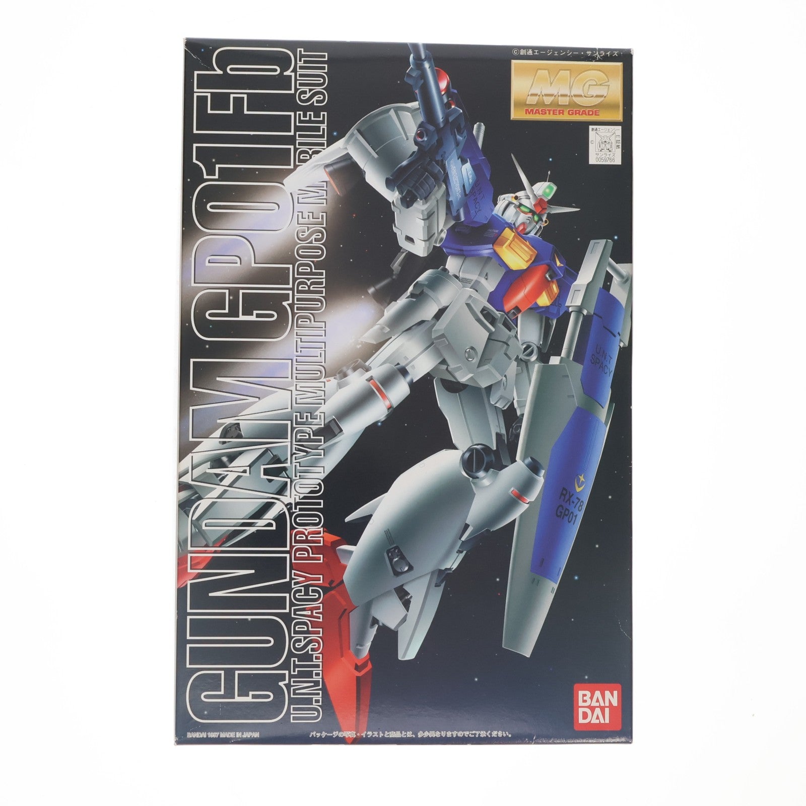 【中古即納】[PTM] MG 1/100 RX-78 GP01Fb ガンダム試作1号機 フルバーニアン 機動戦士ガンダム0083 STARDUST MEMORY(スターダストメモリー) プラモデル(0059766) バンダイ(19971219)