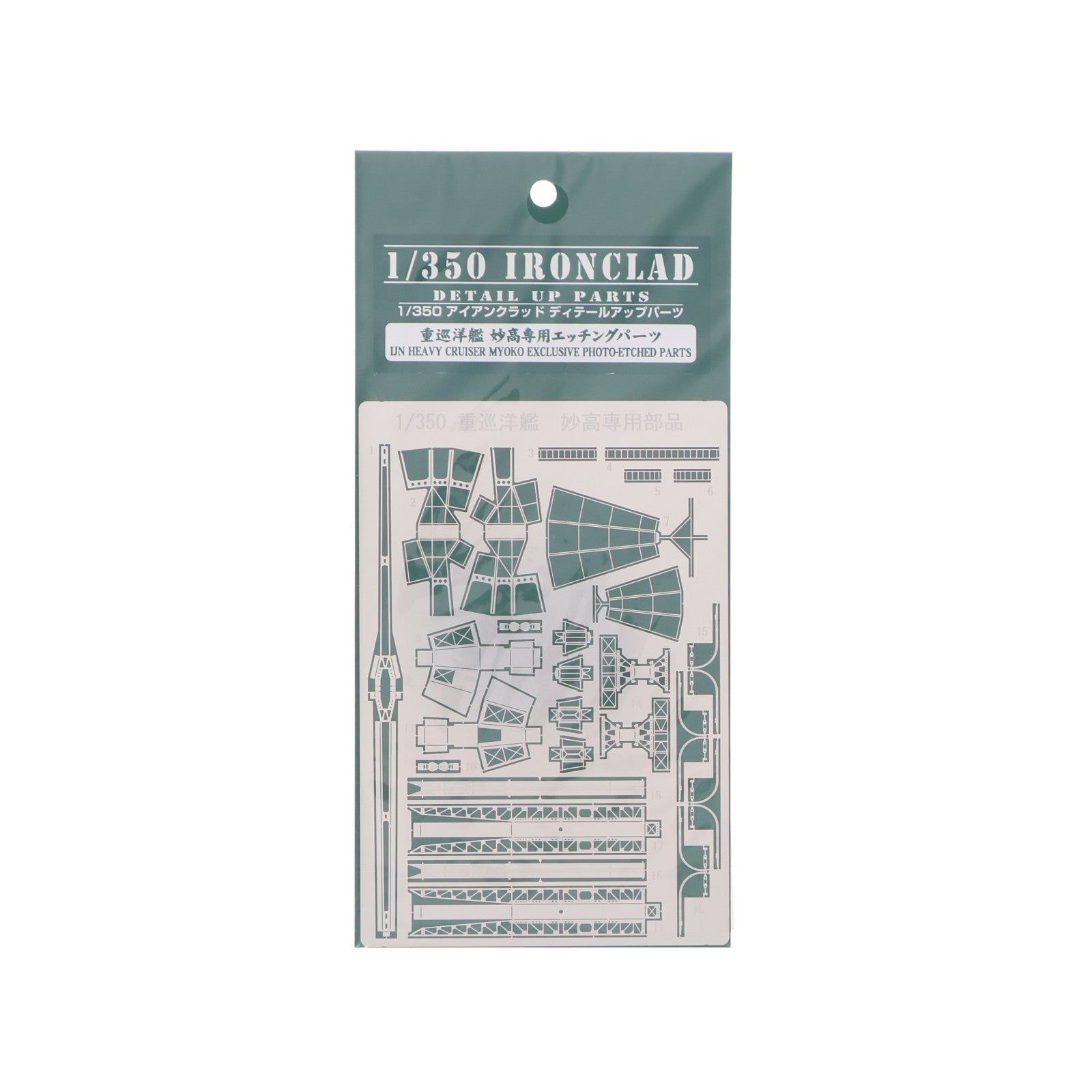 【中古即納】[PTM] 1/350 アイアンクラッドディティールアップパーツ 重巡洋艦 妙高型 専用エッチングパーツ プラモデル用アクセサリ(047279) アオシマ(20090831)